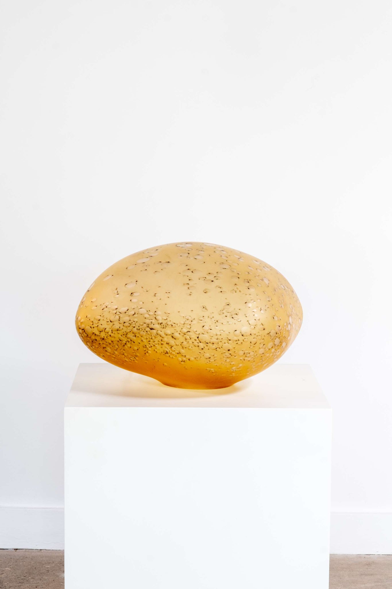 Glass Stone Shaped Table Lamp