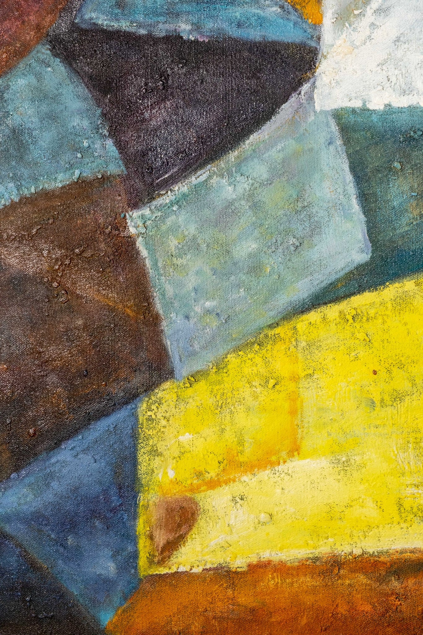 Vintage Abstract Cubism Painting | Bonne Choice