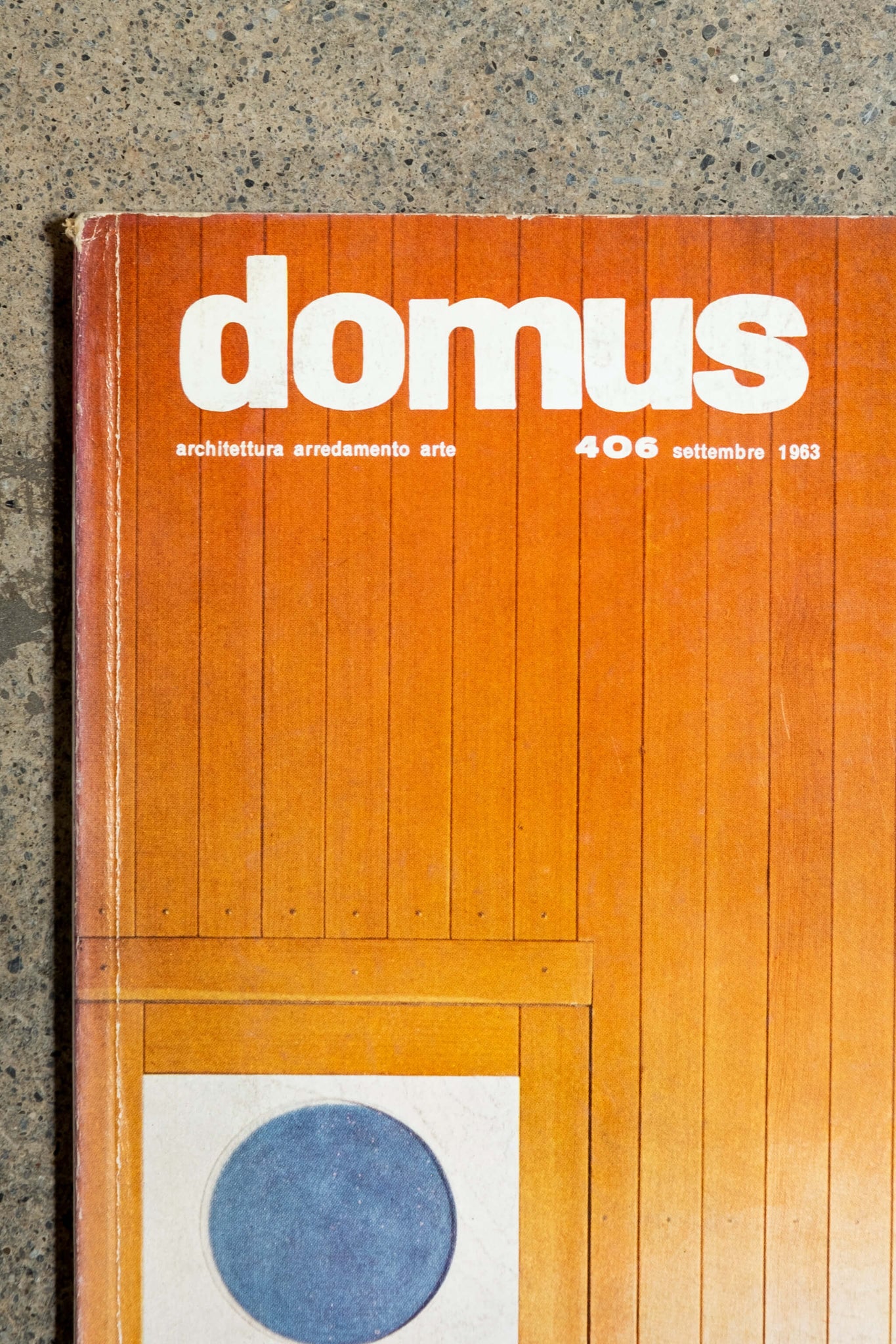 Domus Vintage Magazine, September 1963, close up