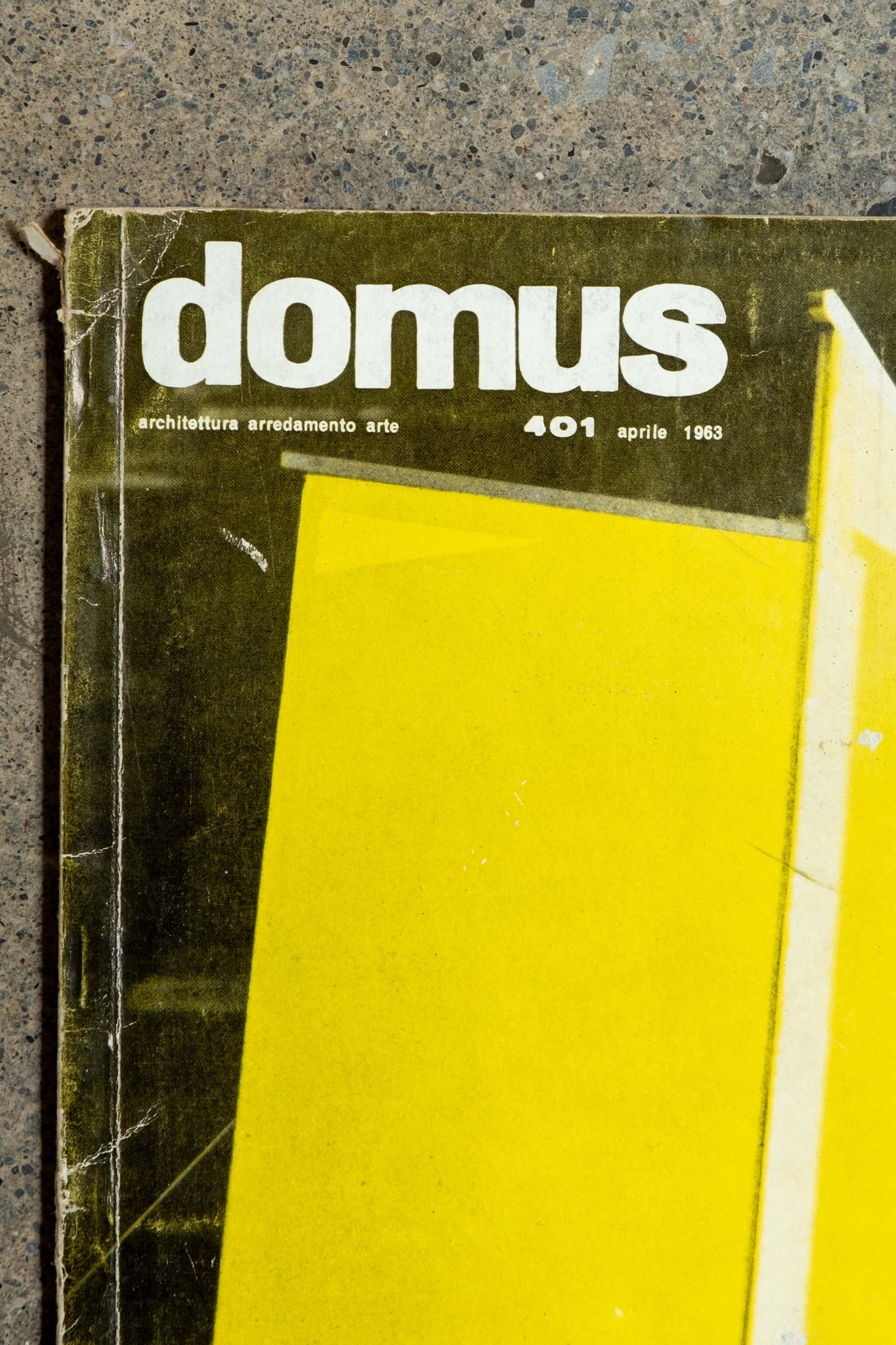 Vintage Domus Magazine - April 1963, close up