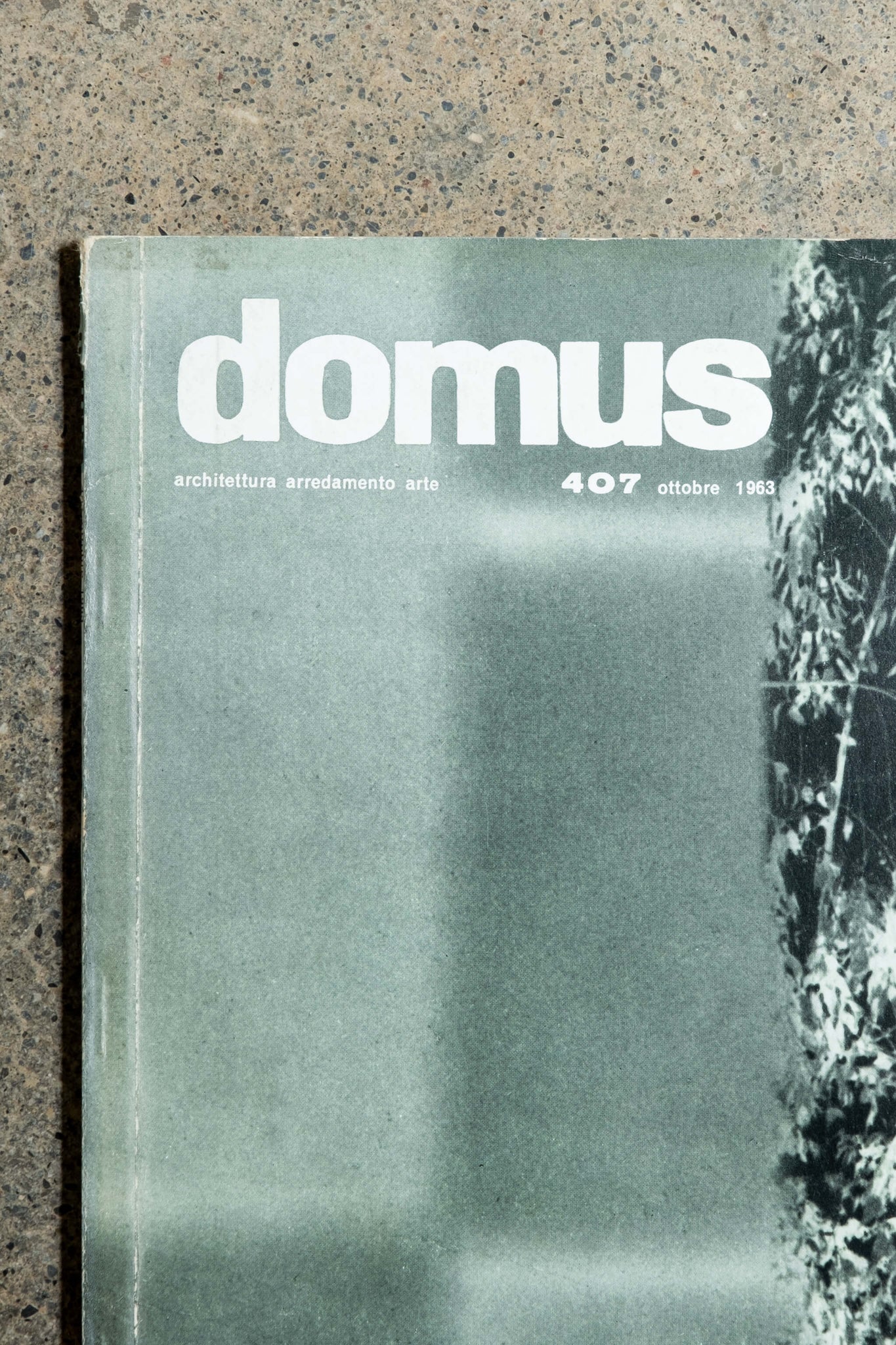 Vintage Domus Magazine - October 1963, close up