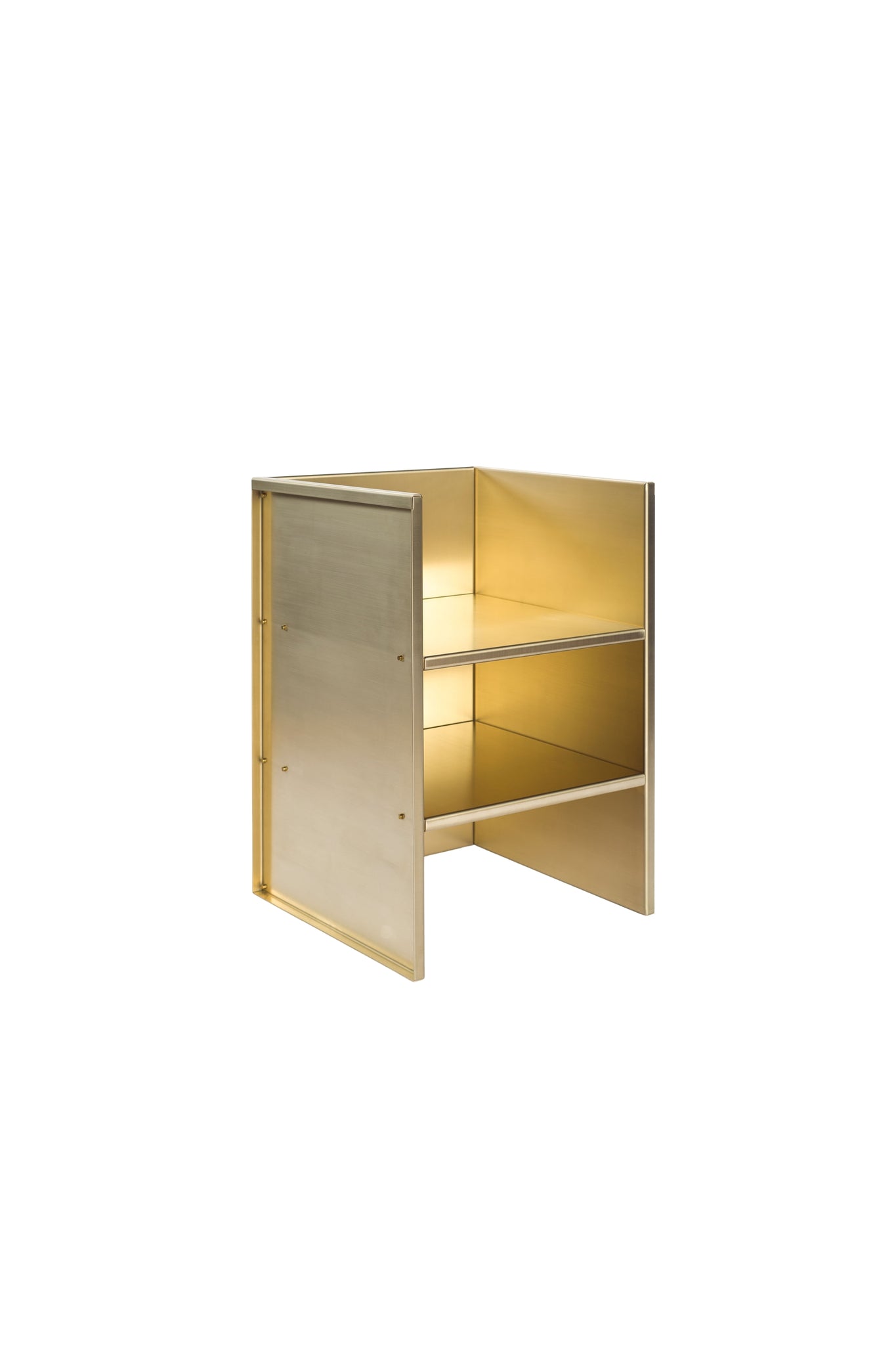 Corner Chair 115, Untreated Copper or Brass