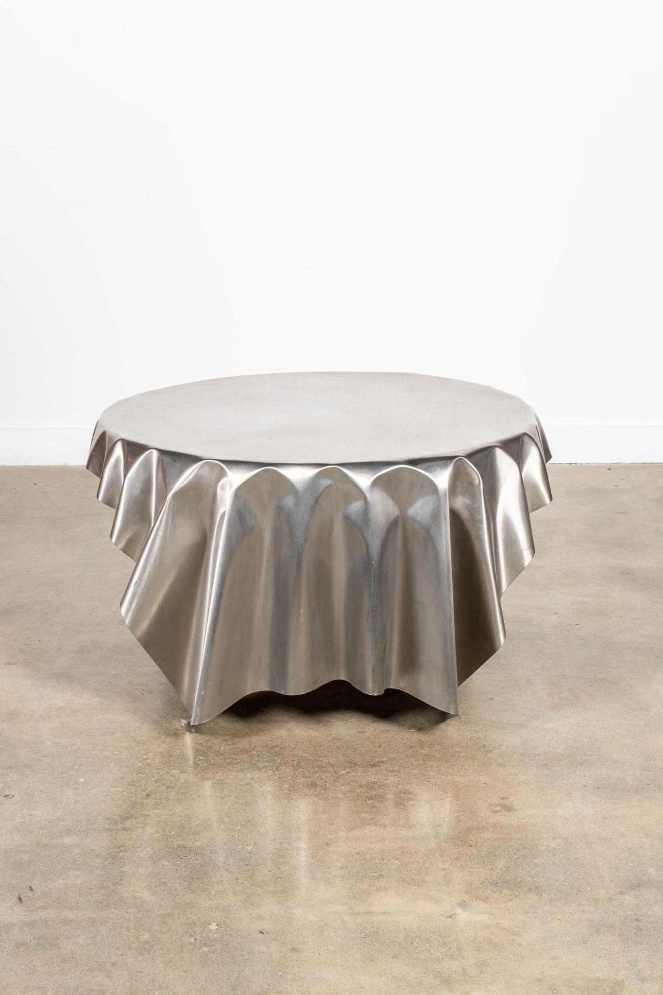 Vintage Draped Metal 'Bottle Cap' Coffee Table | Bonne Choice