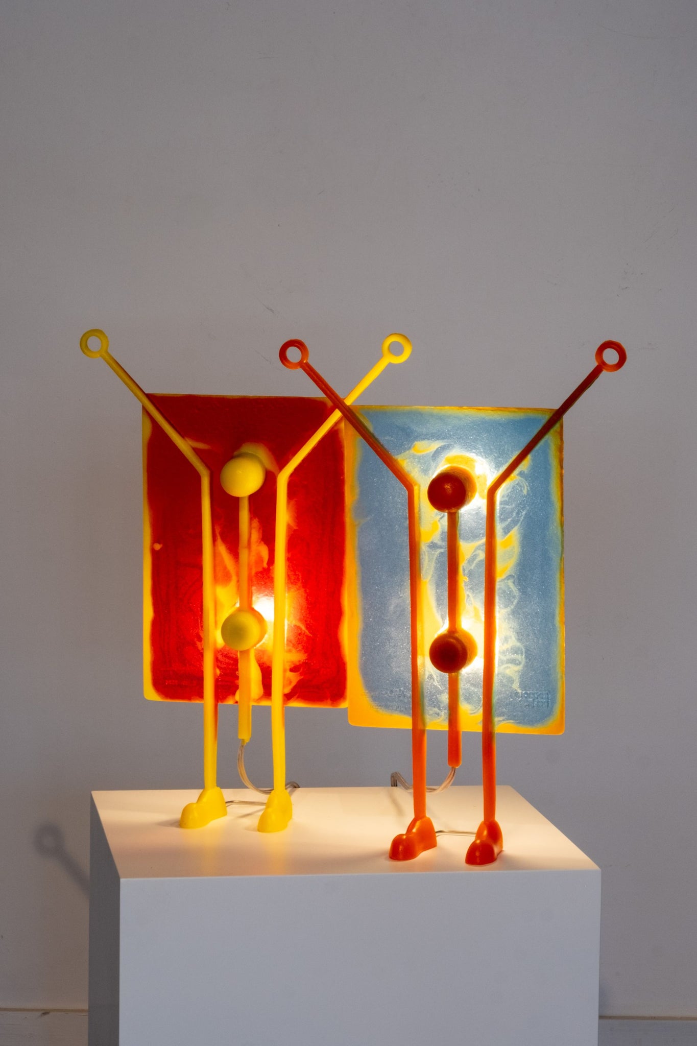 Meritalia "Edizioni del Pesce" Salvatore Lamp  / Red and Yellow | Bonne Choice