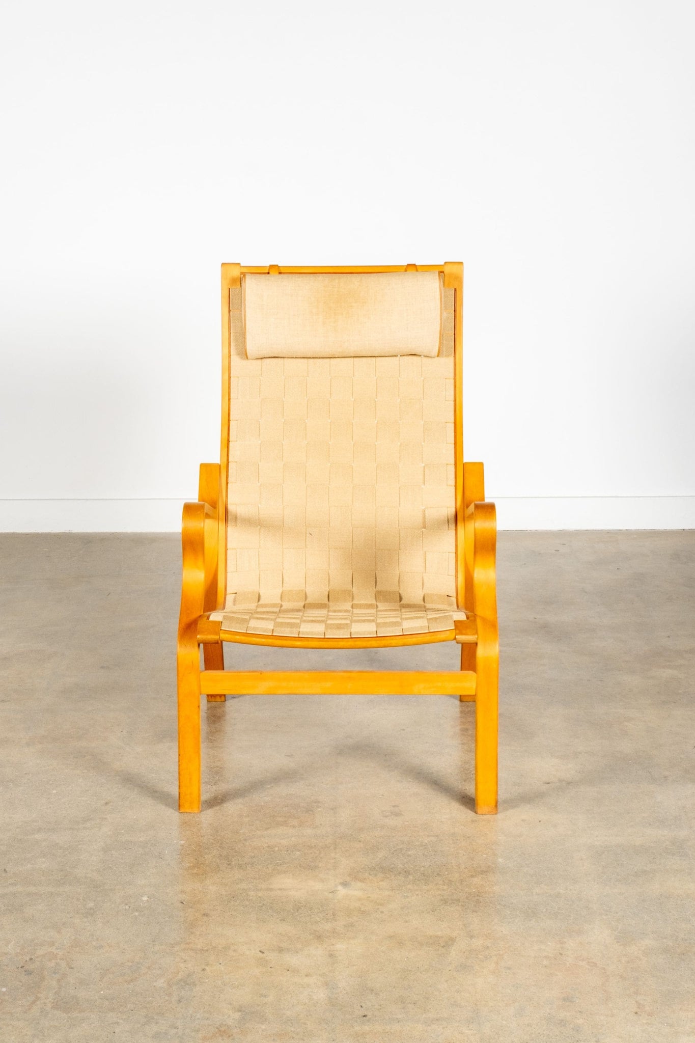 Vintage Eva Woven Bentwood Armchair by Bruno Mathssen | Bonne Choice