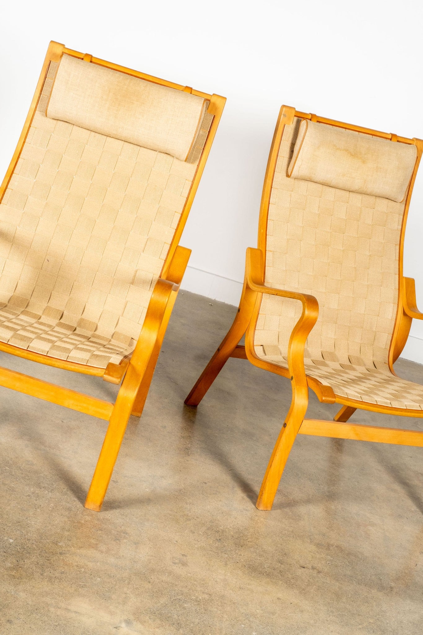 Vintage Eva Woven Bentwood Armchair by Bruno Mathssen | Bonne Choice