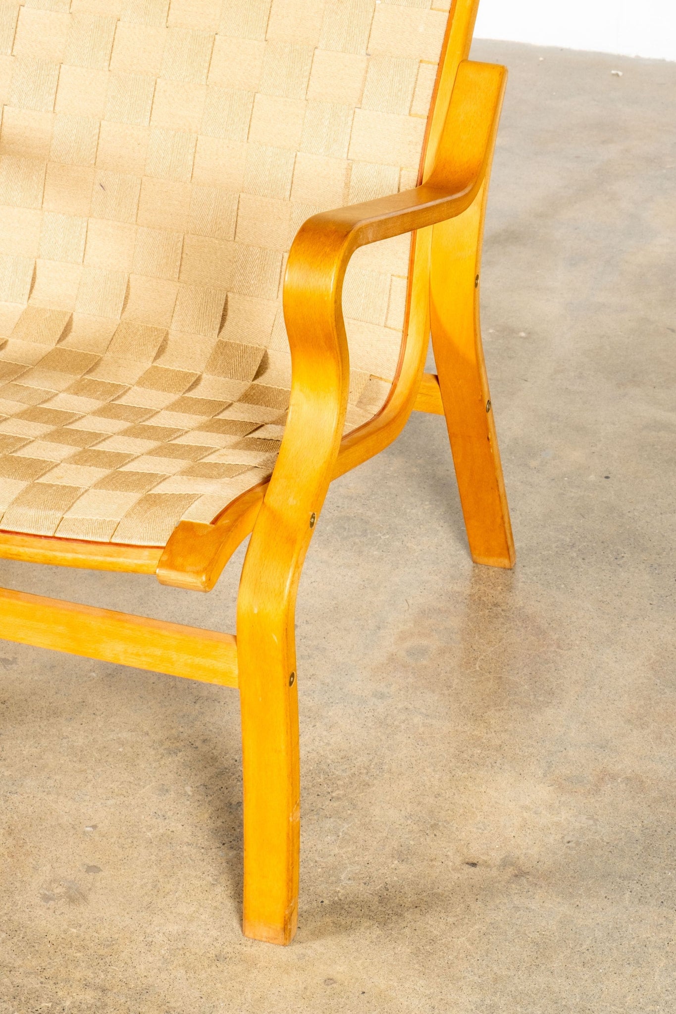 Vintage Eva Woven Bentwood Armchair by Bruno Mathssen | Bonne Choice