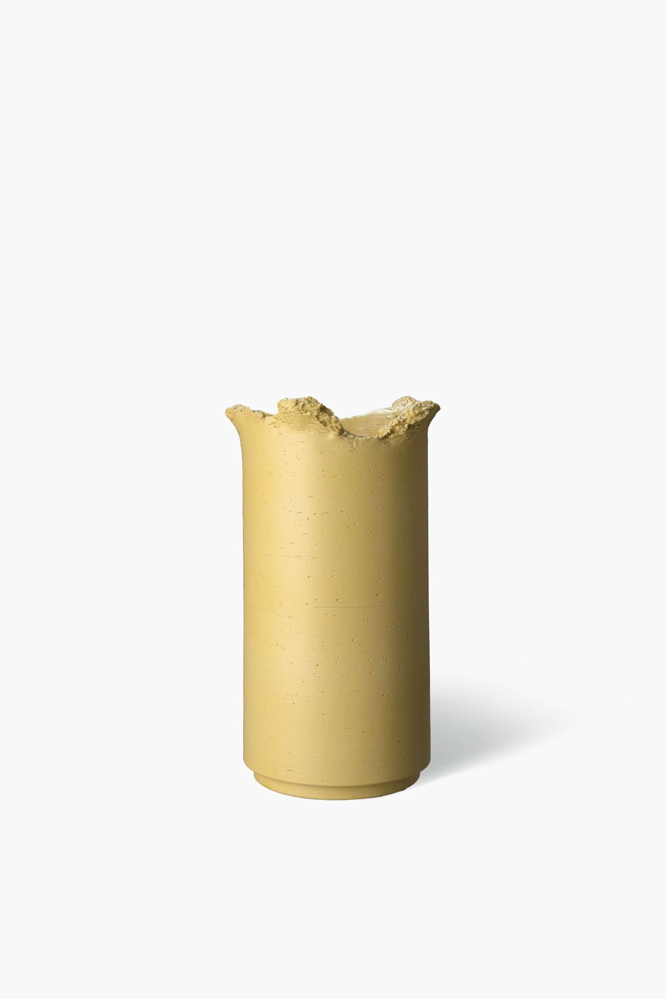 Hand-Torn Clay Vase, Tall