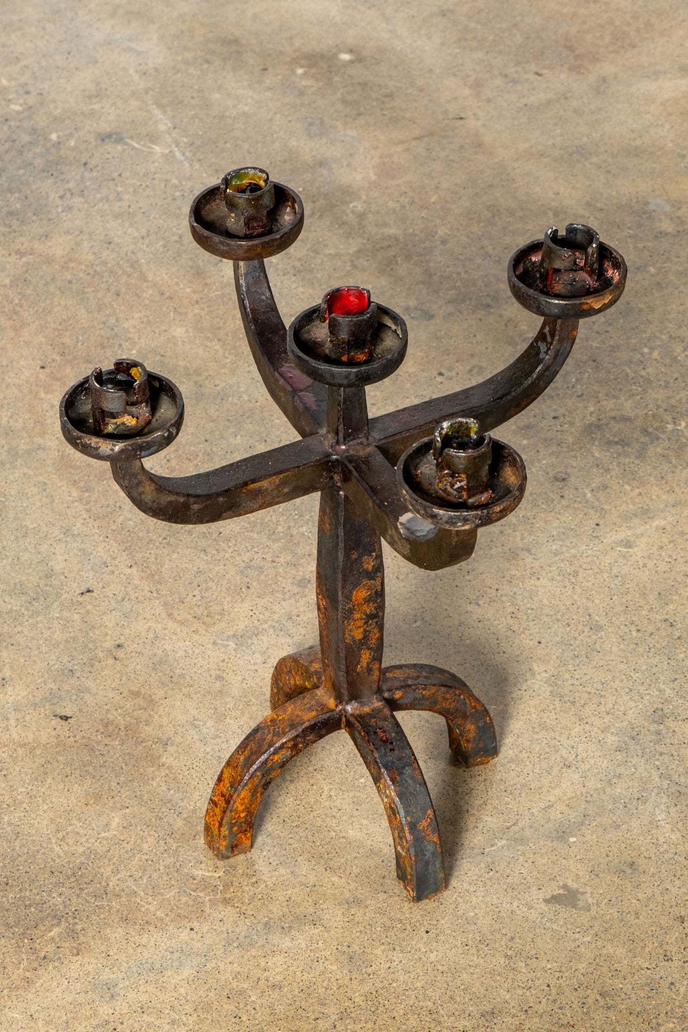 Vintage FORGED IRON 1930s CandleHolder | Bonne Choice