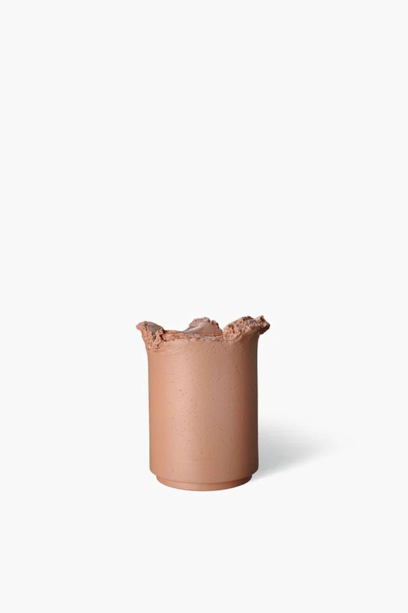 Hand-Torn Clay Vase, Small