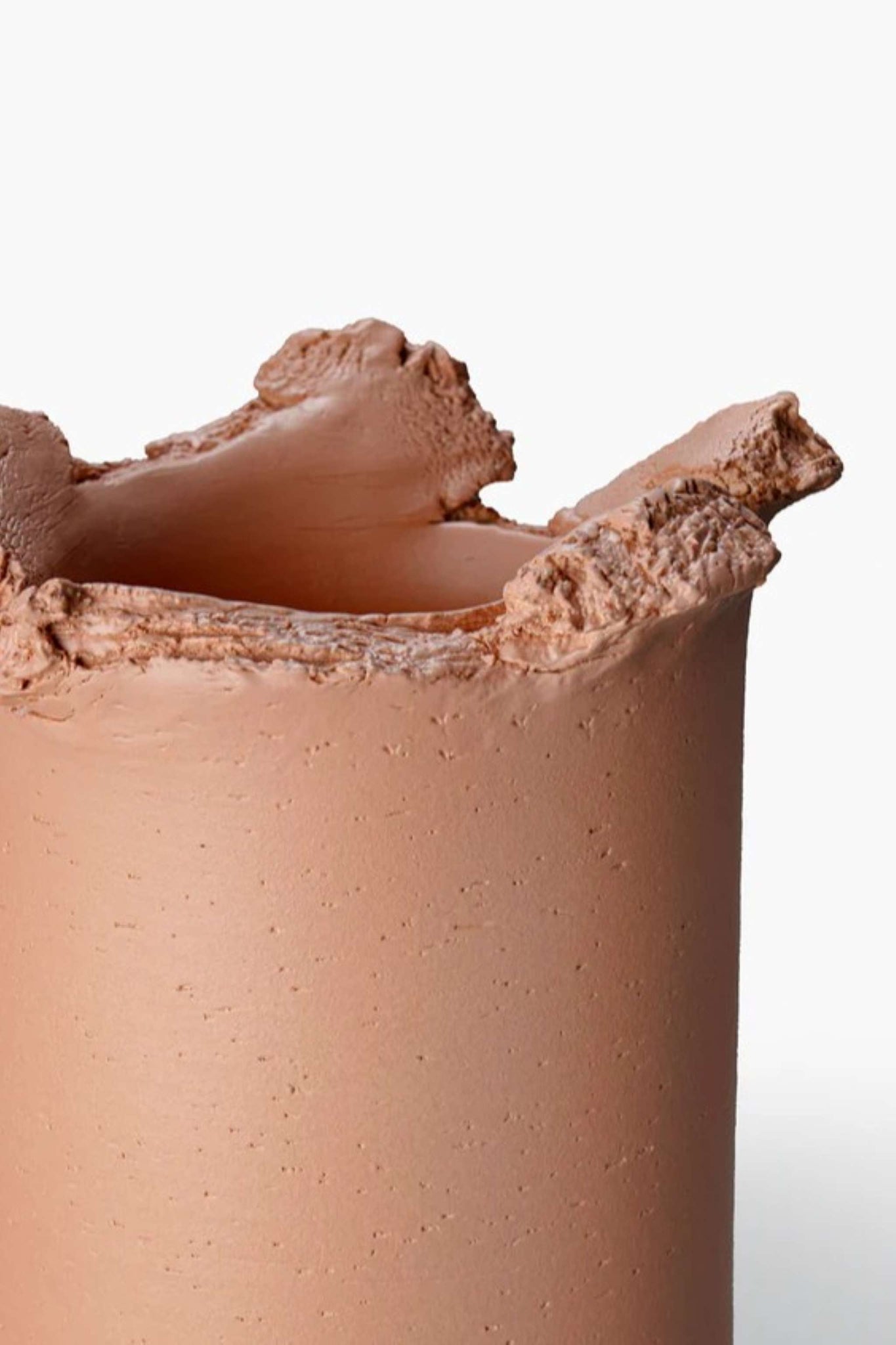 Hand-Torn Clay Vase, Small
