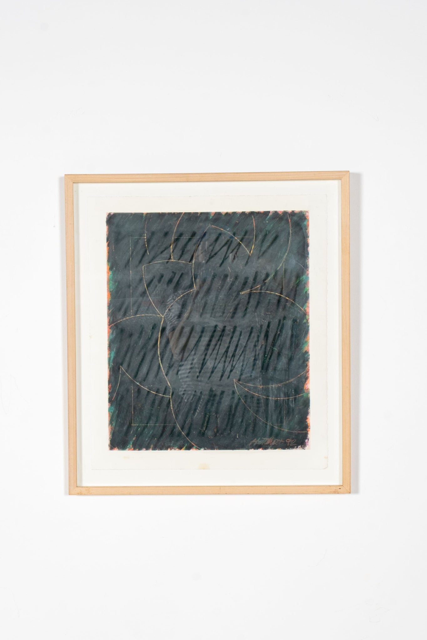Vintage Framed Mixed Media Drawing 2 by Duayne Hatchett | Bonne Choice
