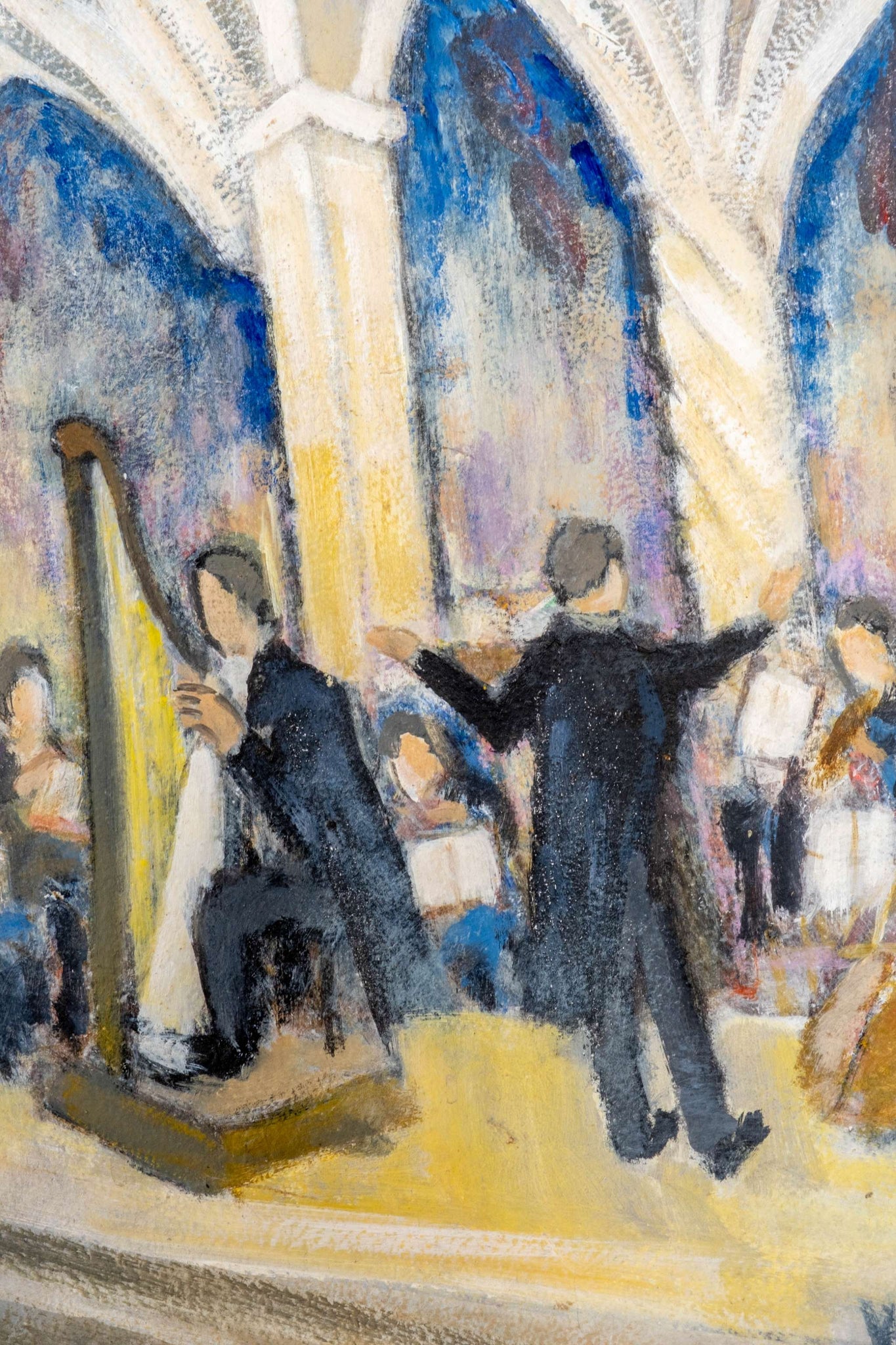 Framed Orchestra Painting