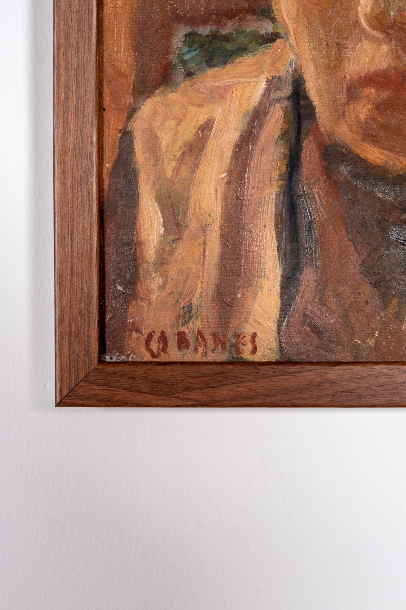 Framed Portrait of a Solemn Sitter