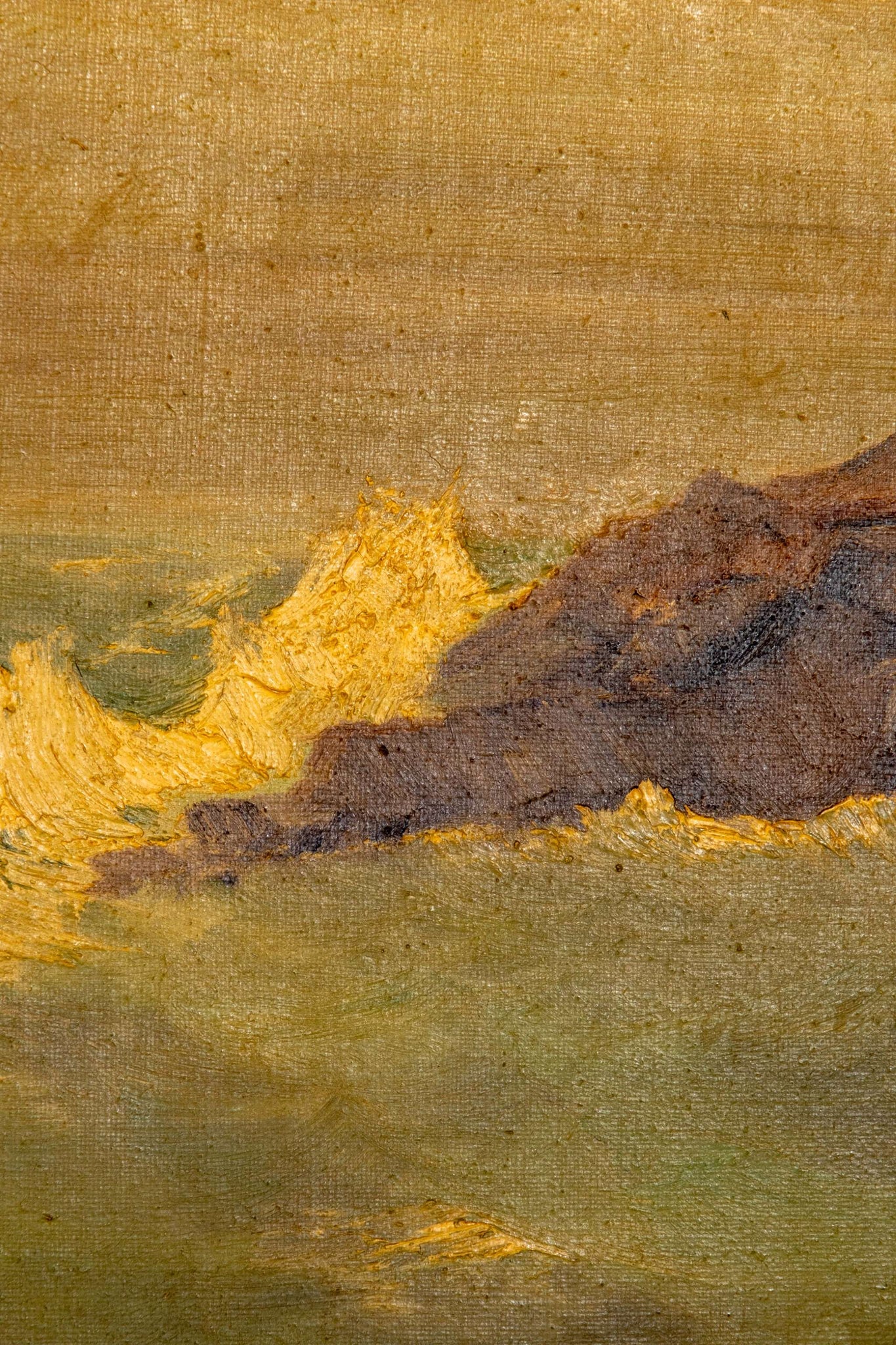 Stormy Seascape Painting (1961)