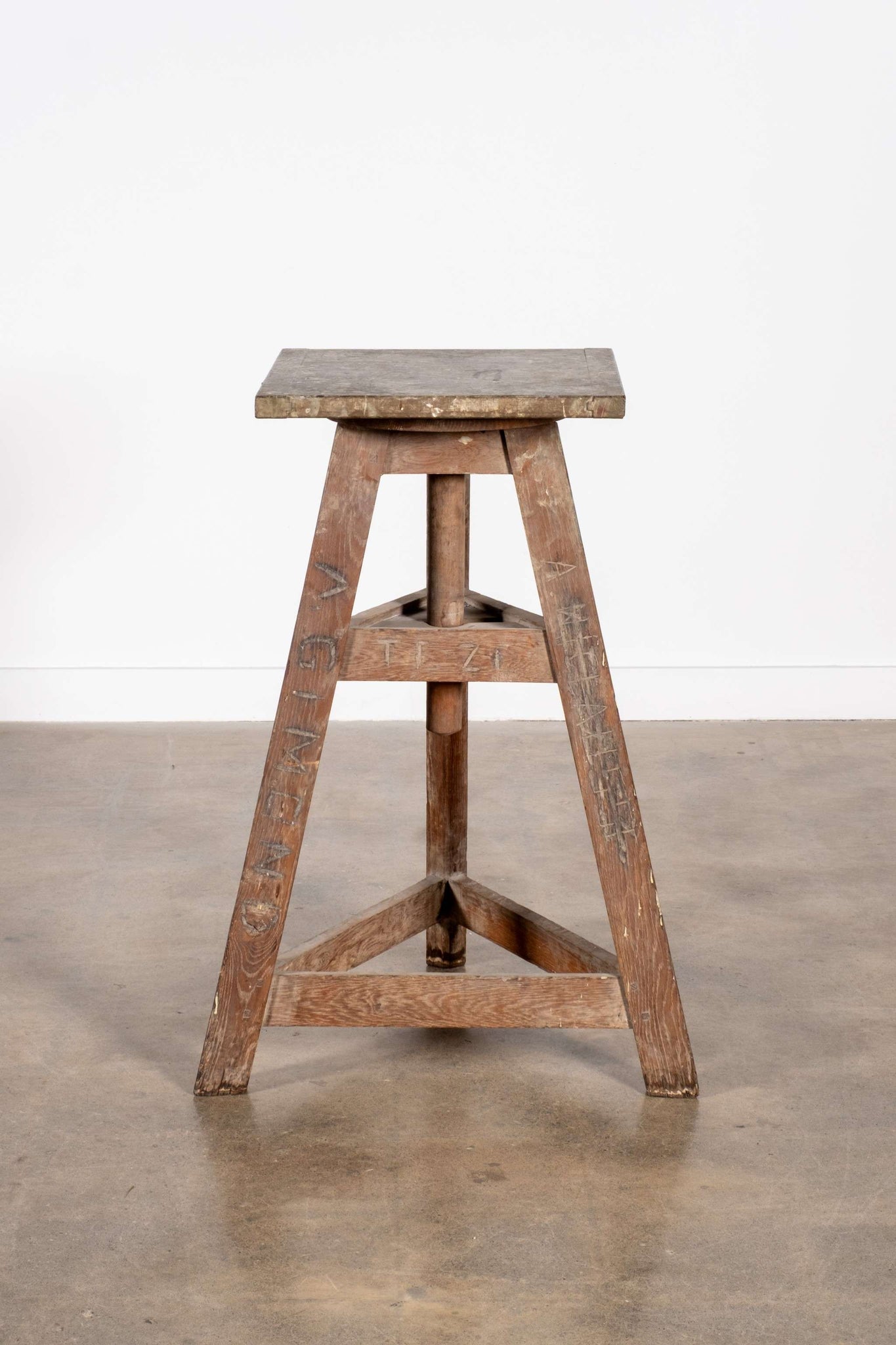French Wood Sculpture Stand