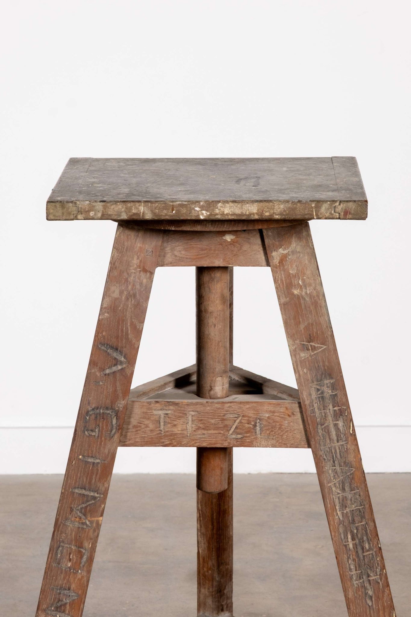 French Wood Sculpture Stand