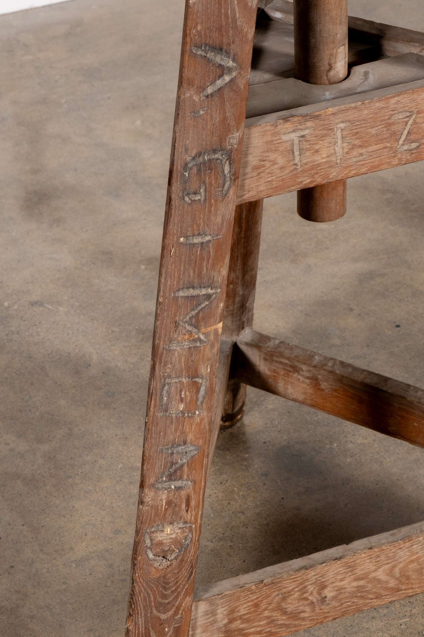 French Wood Sculpture Stand
