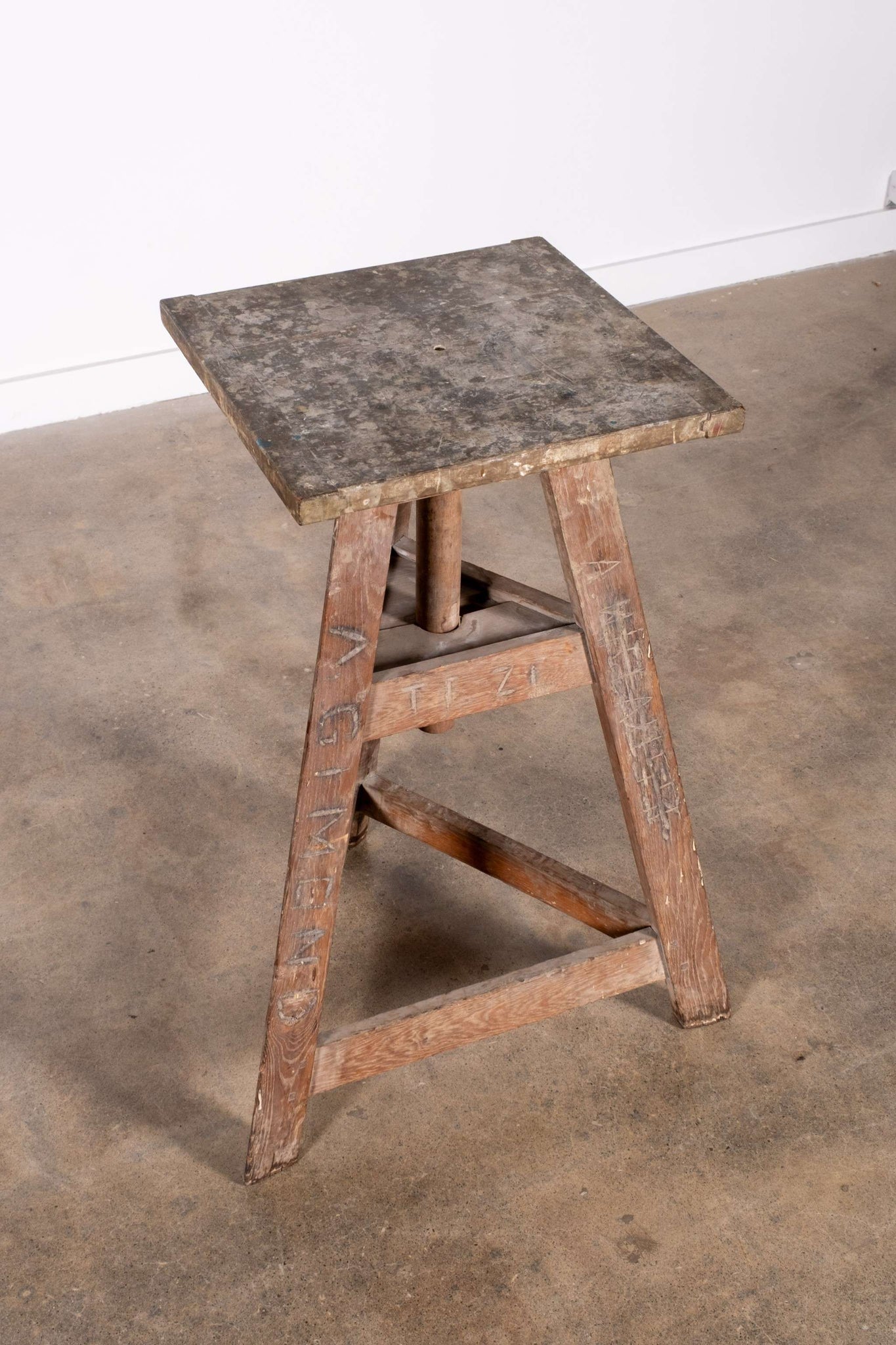 French Wood Sculpture Stand