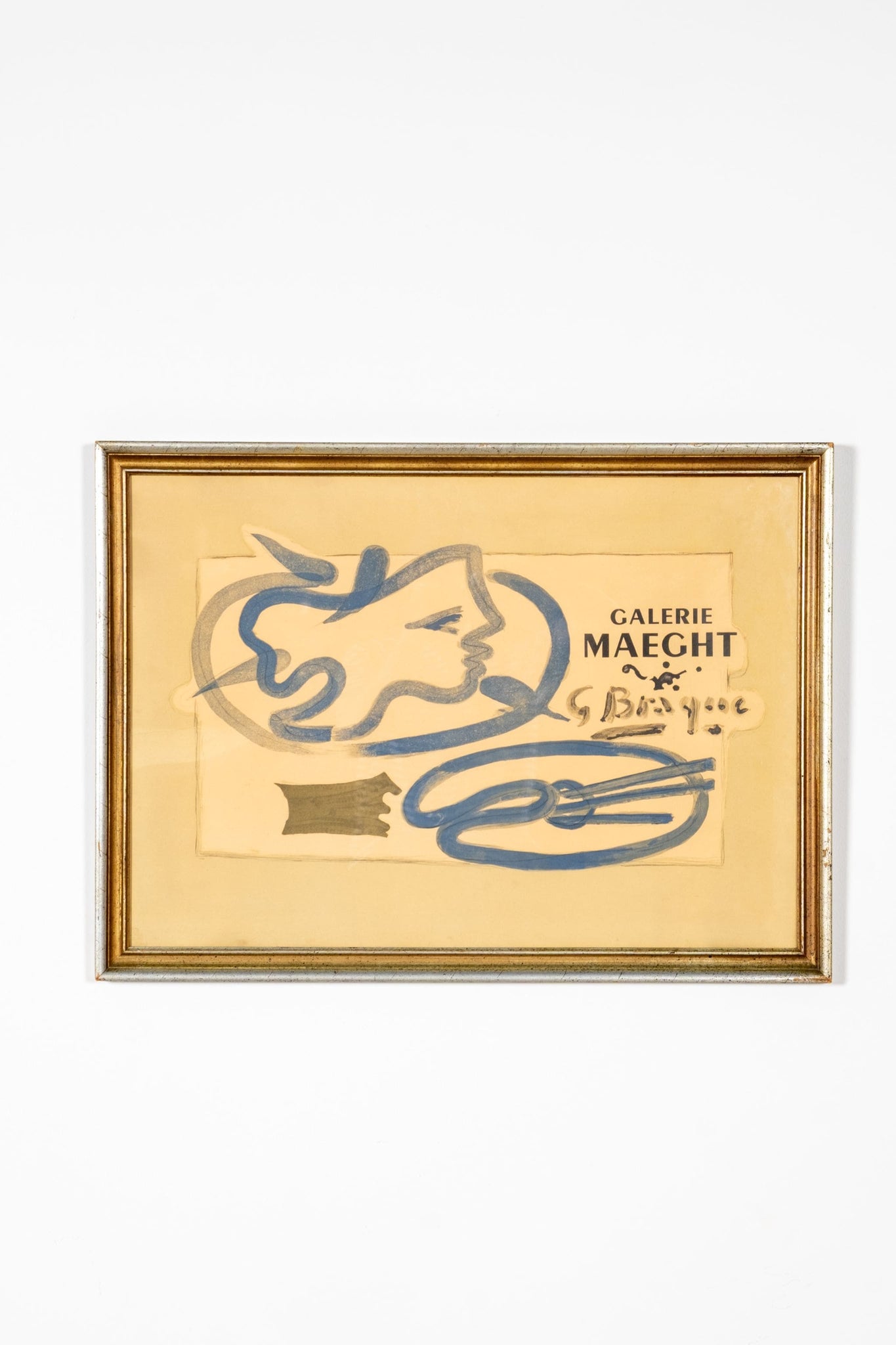 Vintage Framed Galerie Maeght Print by Georges Braque | Bonne Choice
