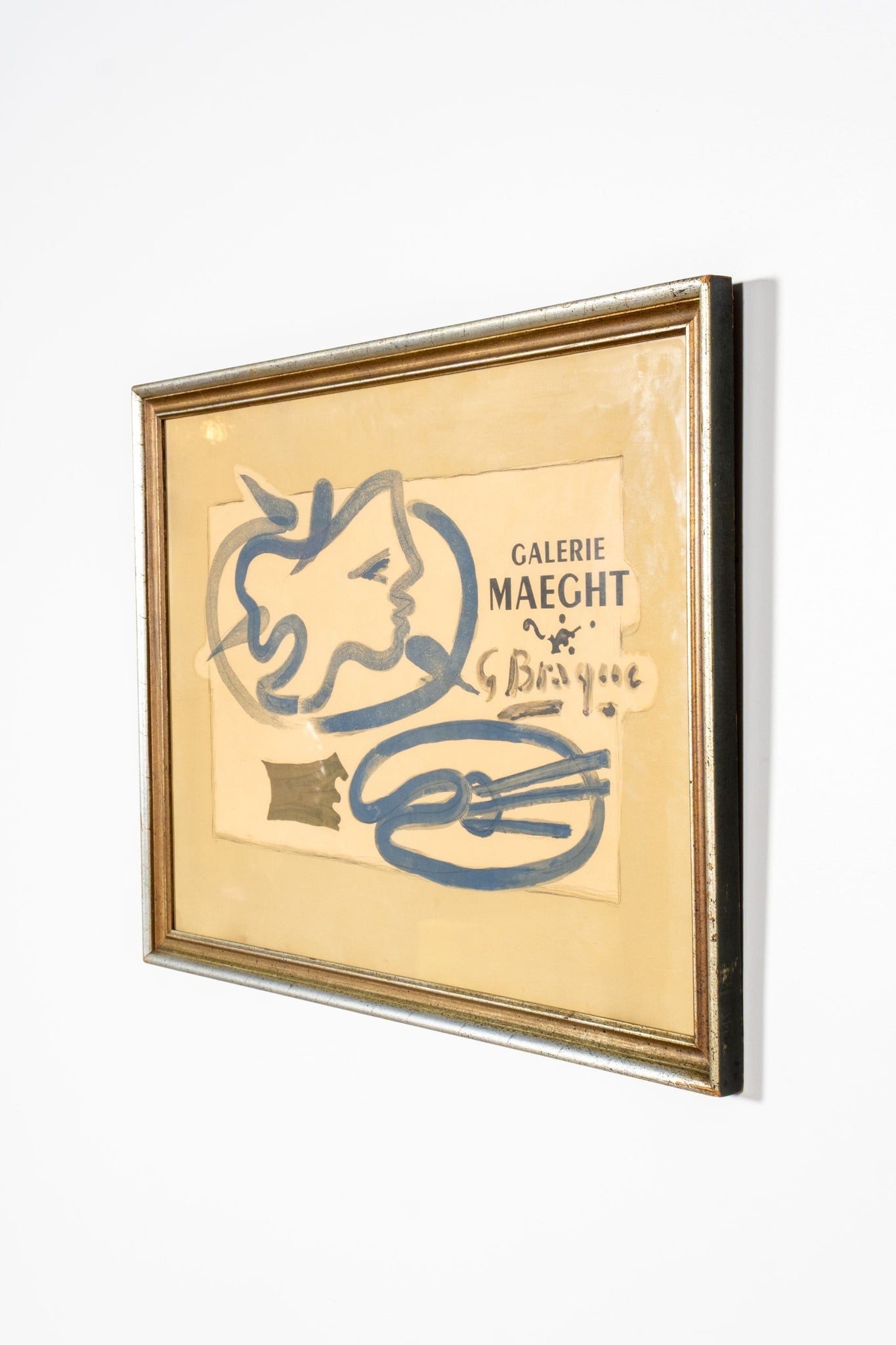 Vintage Framed Galerie Maeght Print by Georges Braque | Bonne Choice