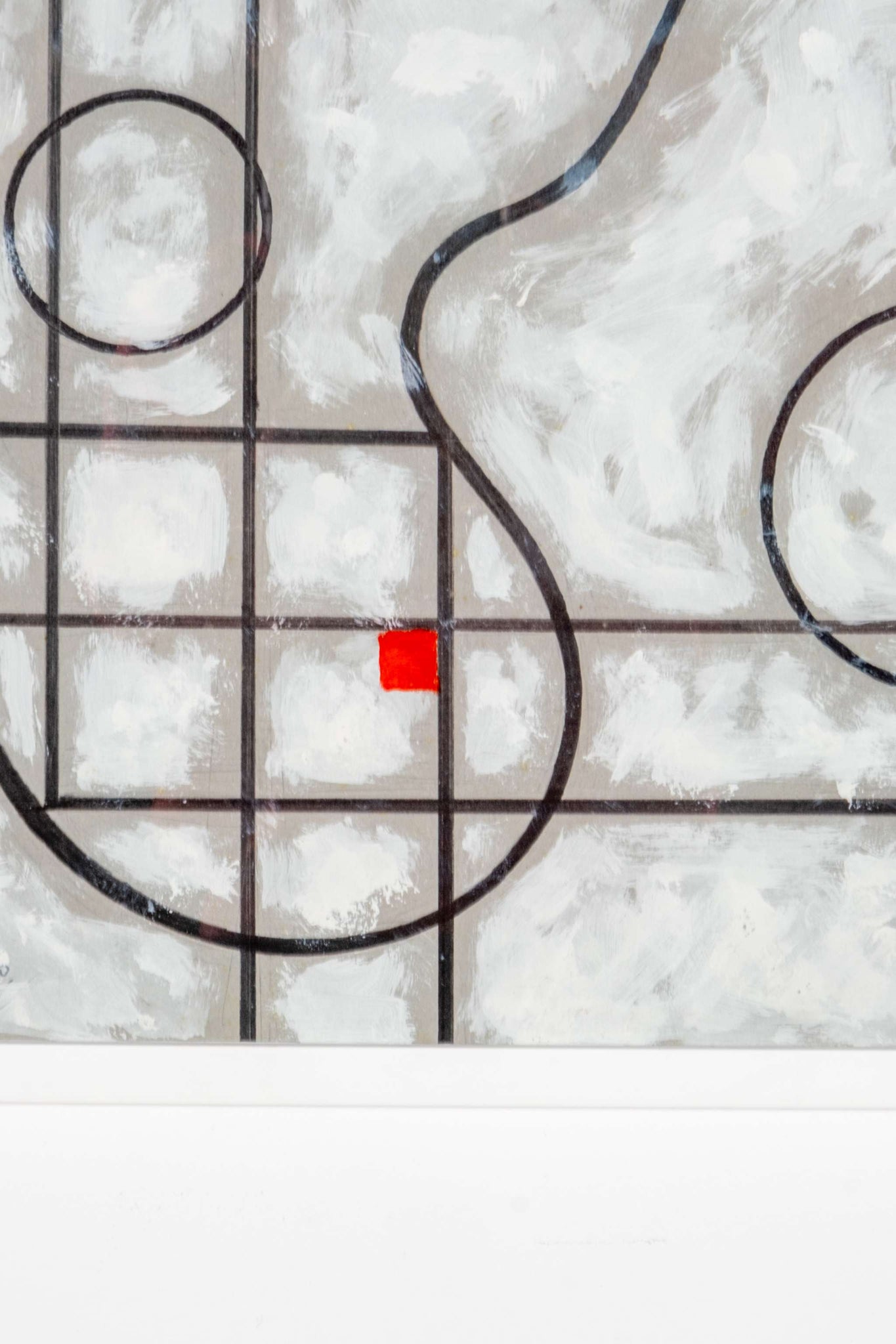 Grey Scale Abstract Painting