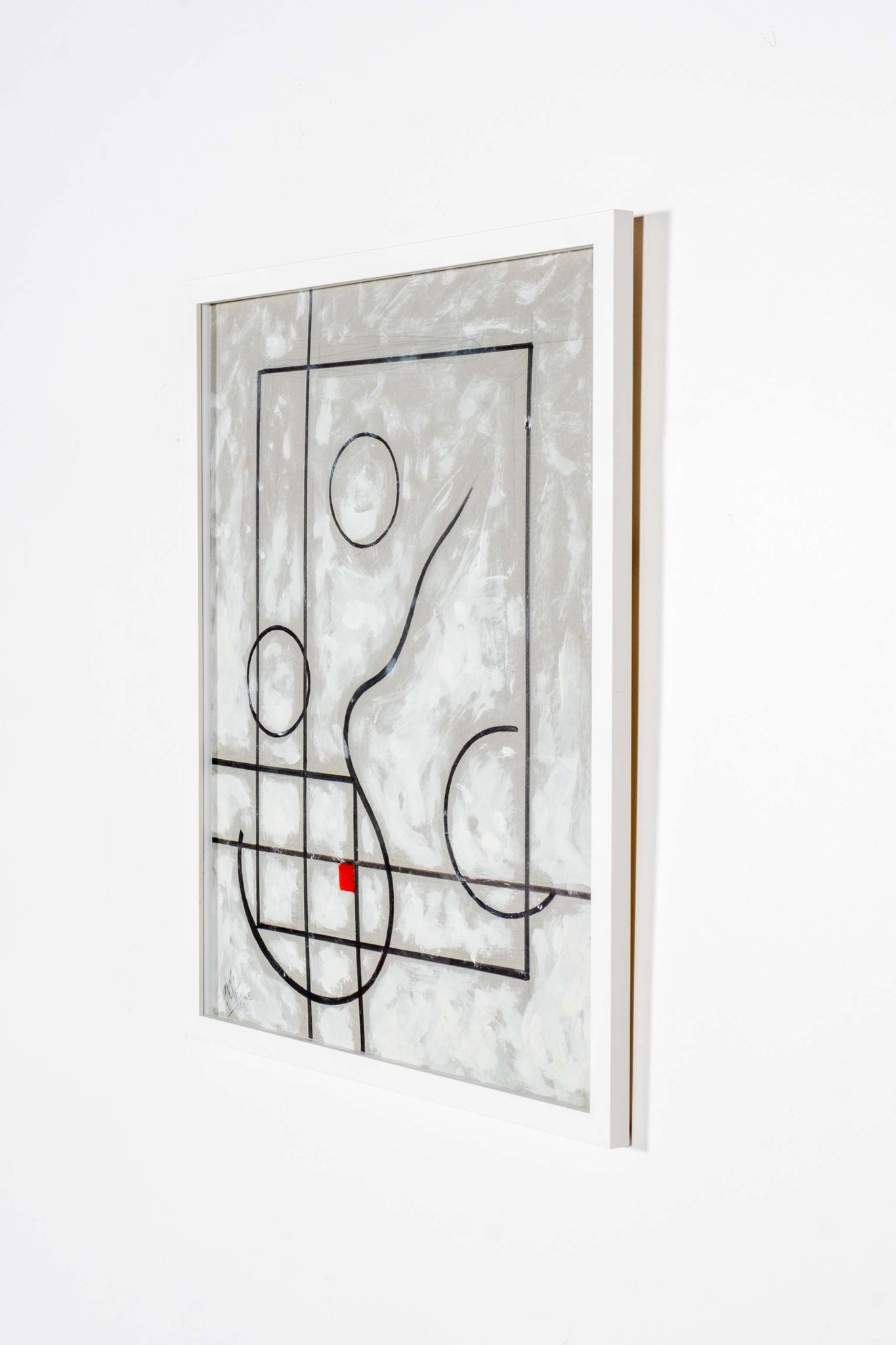 Grey Scale Abstract Painting