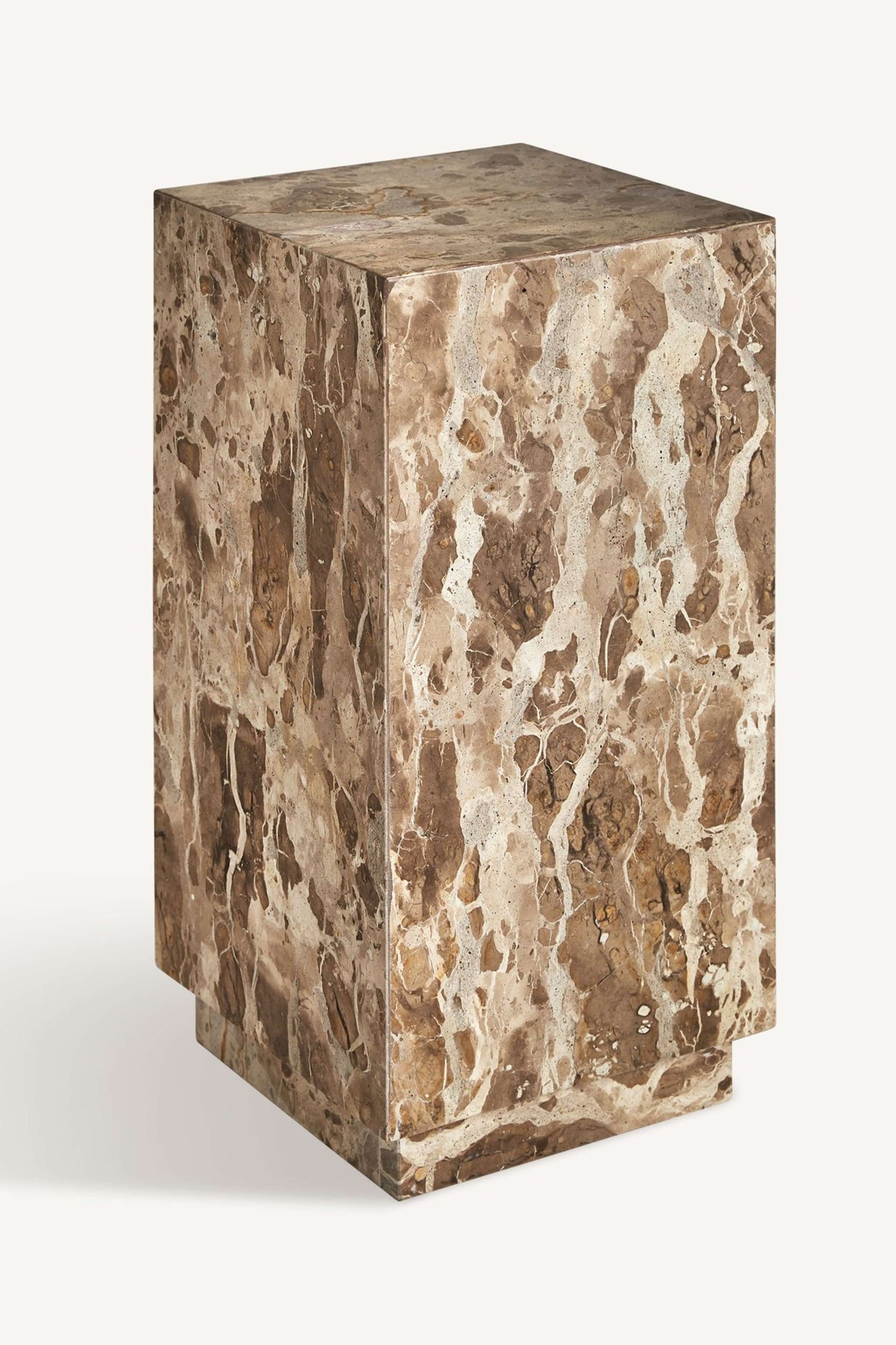 Grov Marble Pedestal/Side Table, Tall