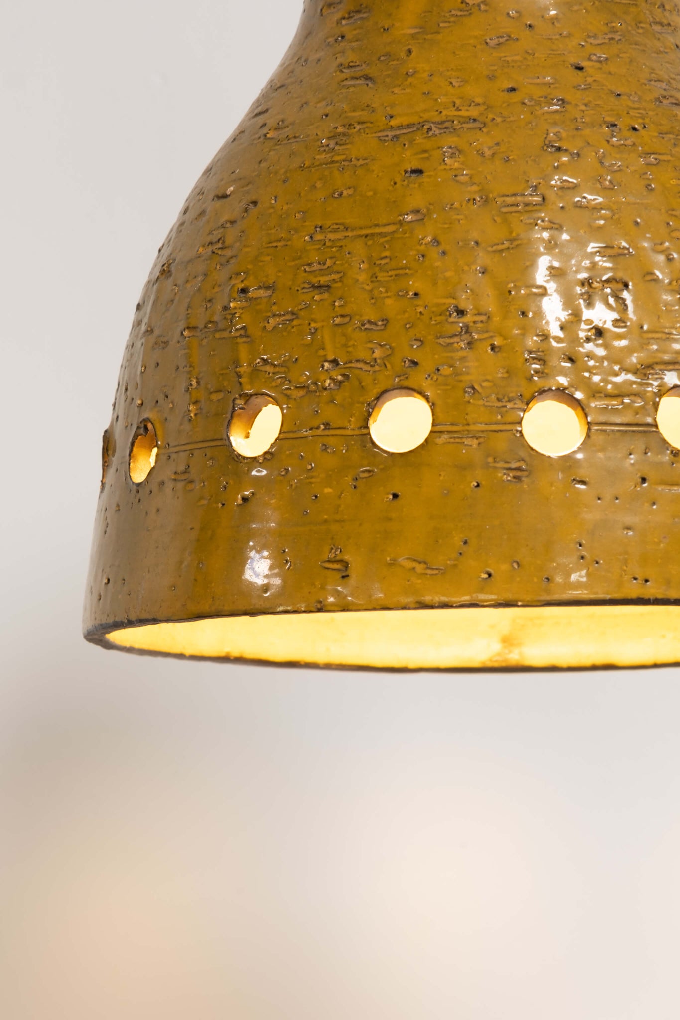 Handmade Pottery Pendant Lamp