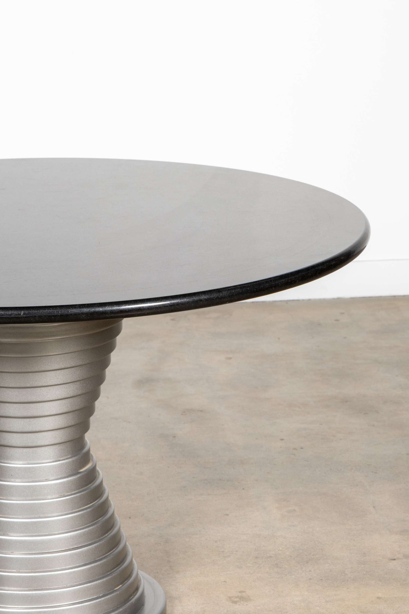 1980s Marble Top Hourglass Base Dining Table