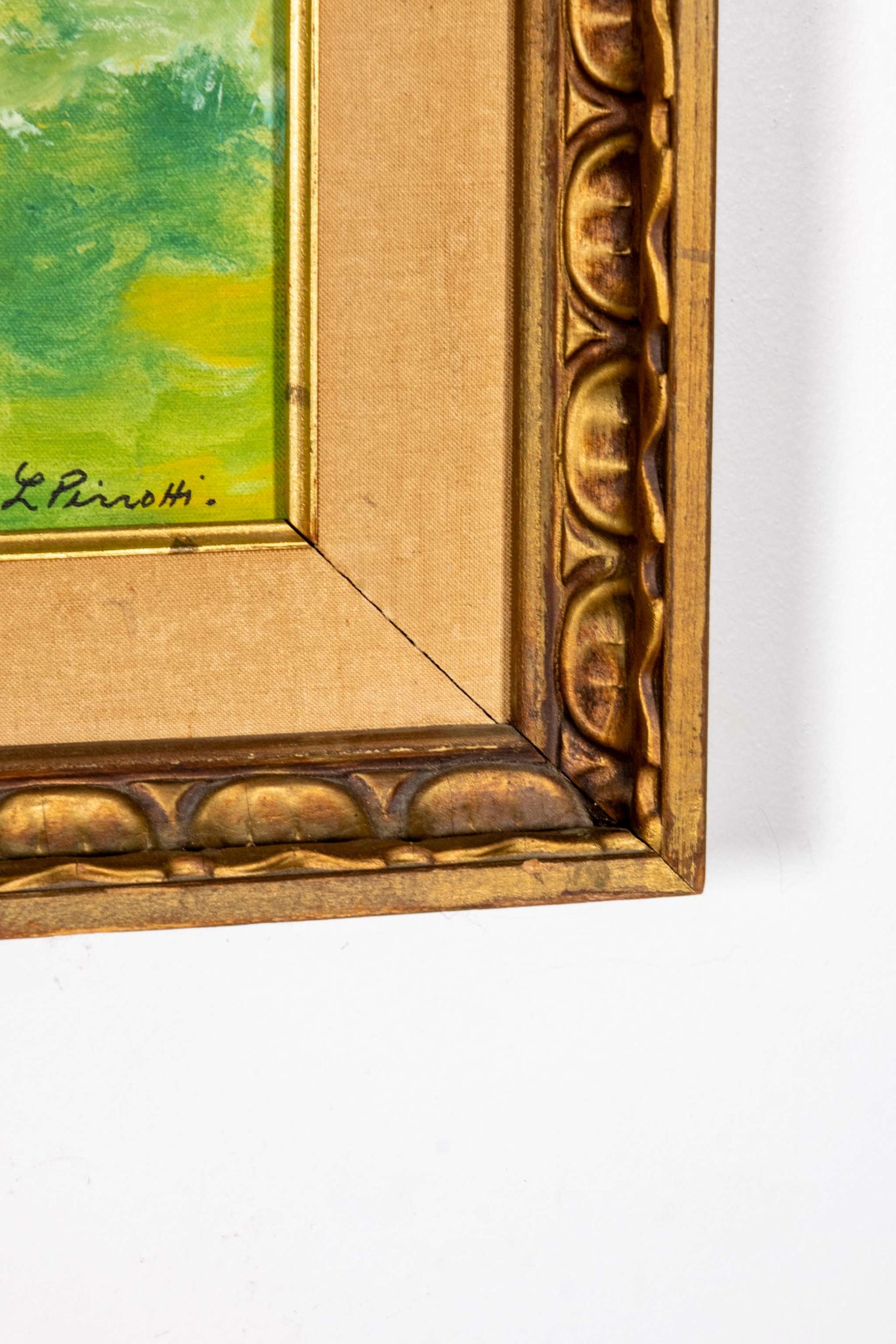 "Eternal Waves", Impressionist Seascape with Wood Frame