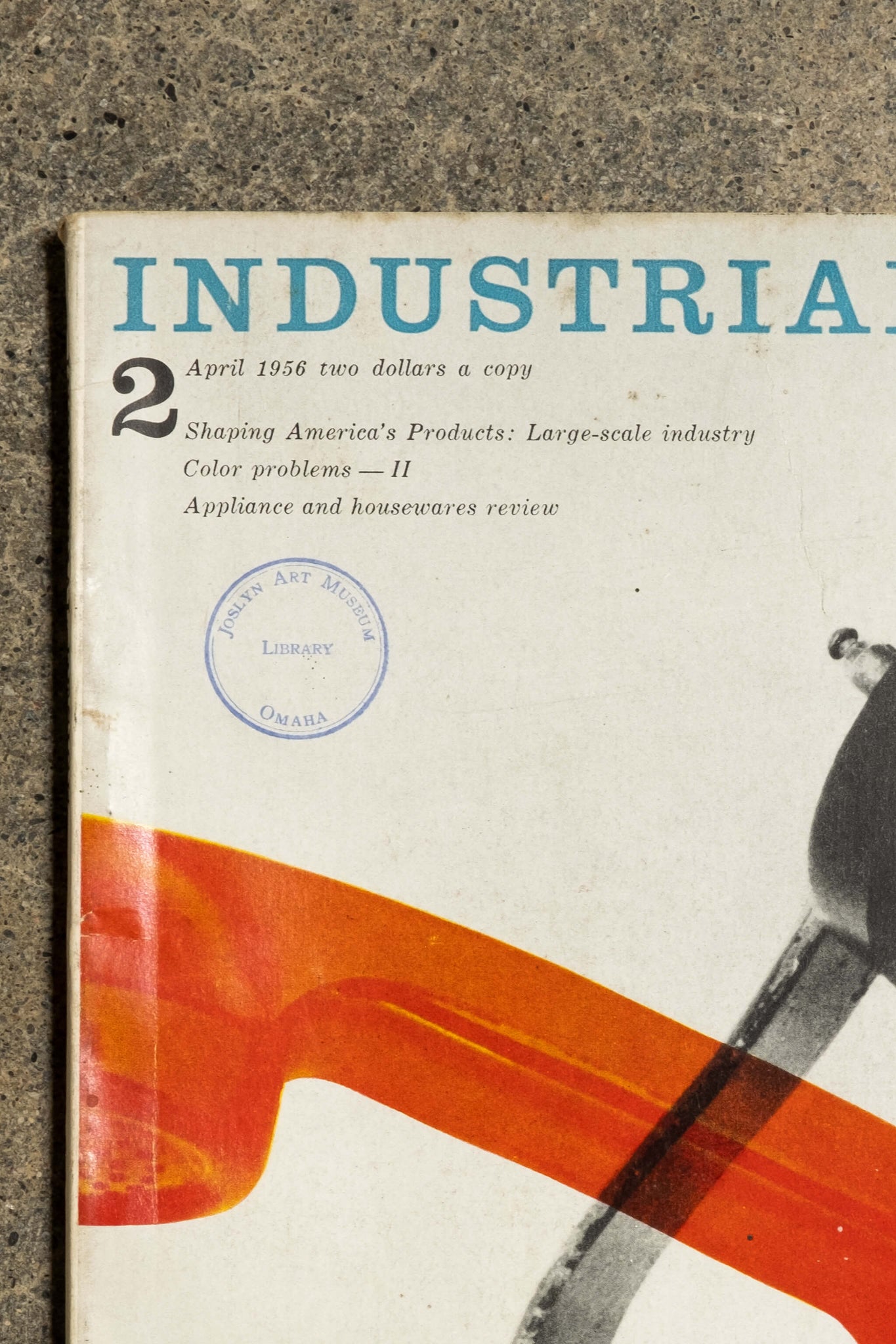 Industrial Design Vintage Magazine, April 1956, close up