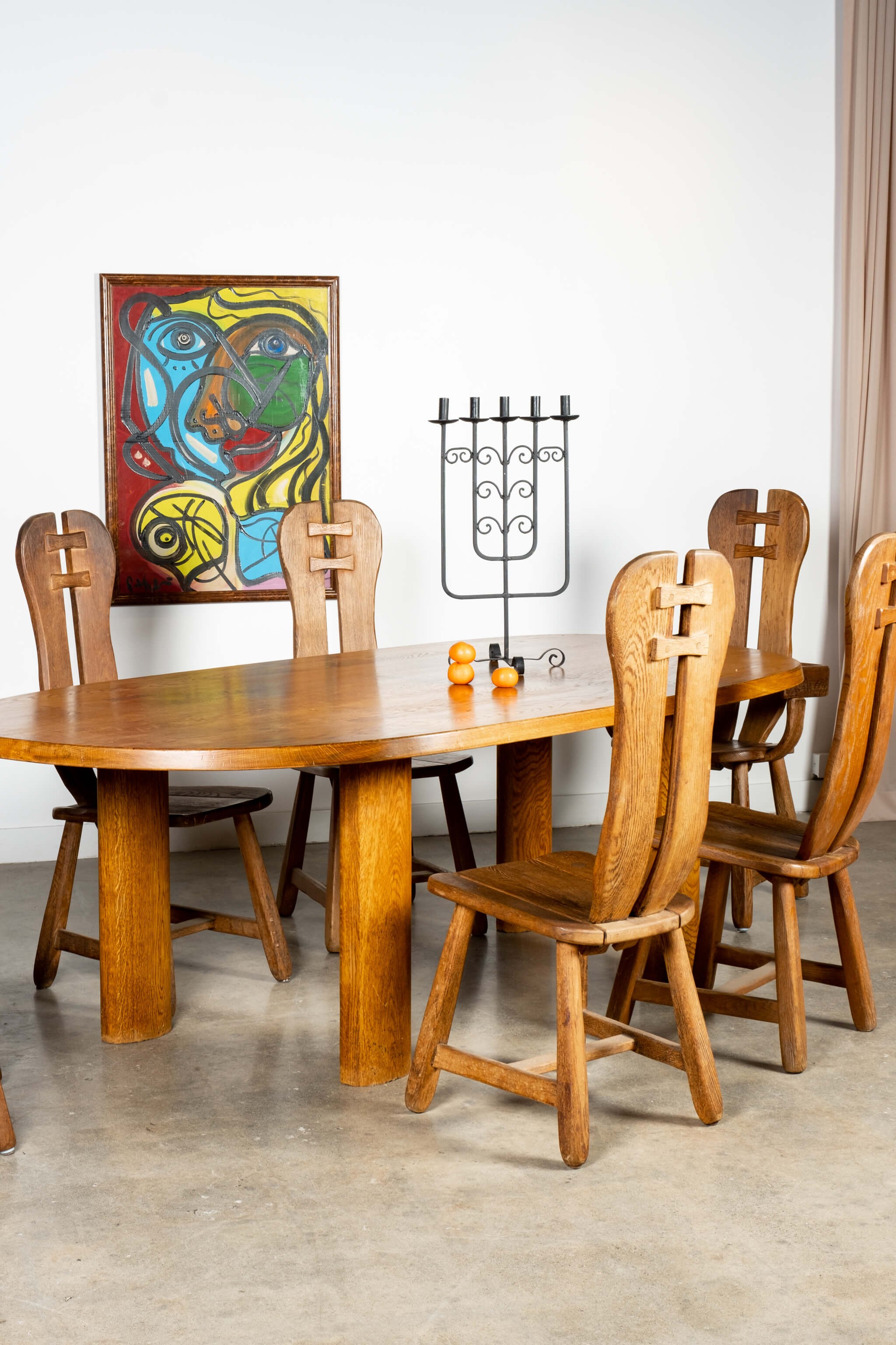 De Puydt チェア Set of 6 Brutalist De Puydt Chairs – Bonne Choice