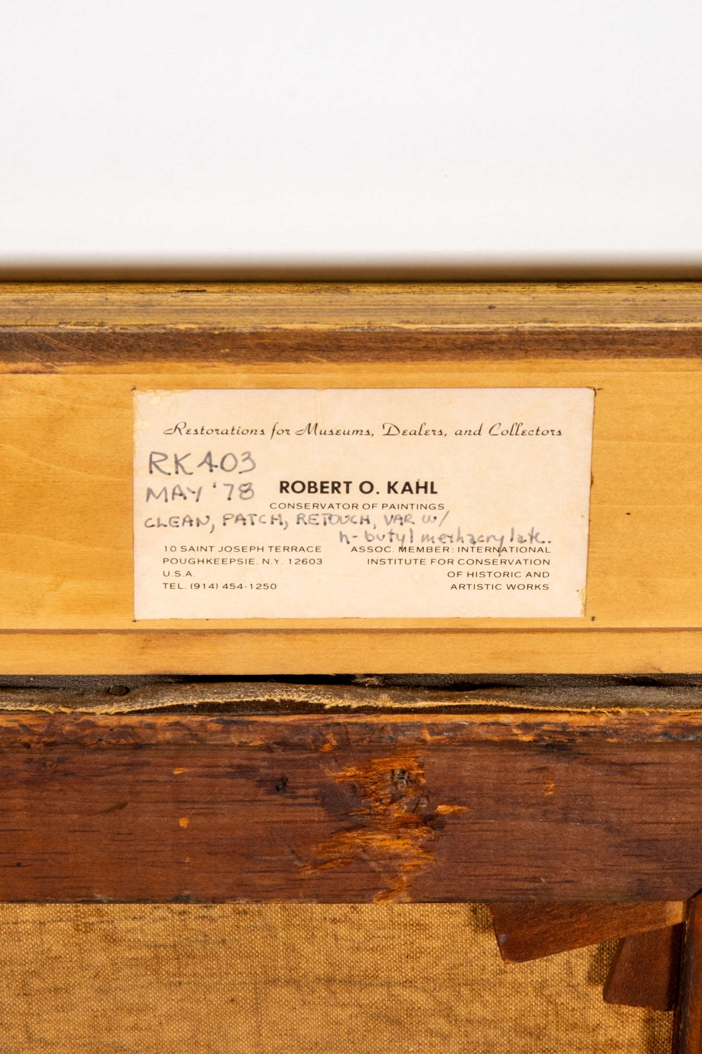 Large Framed Seascape Painting (1919)