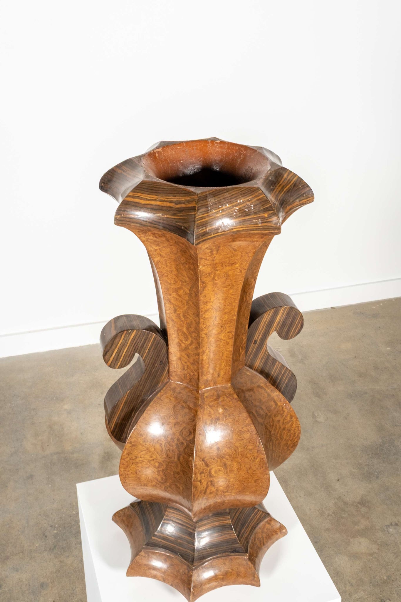 Large Wood Vase