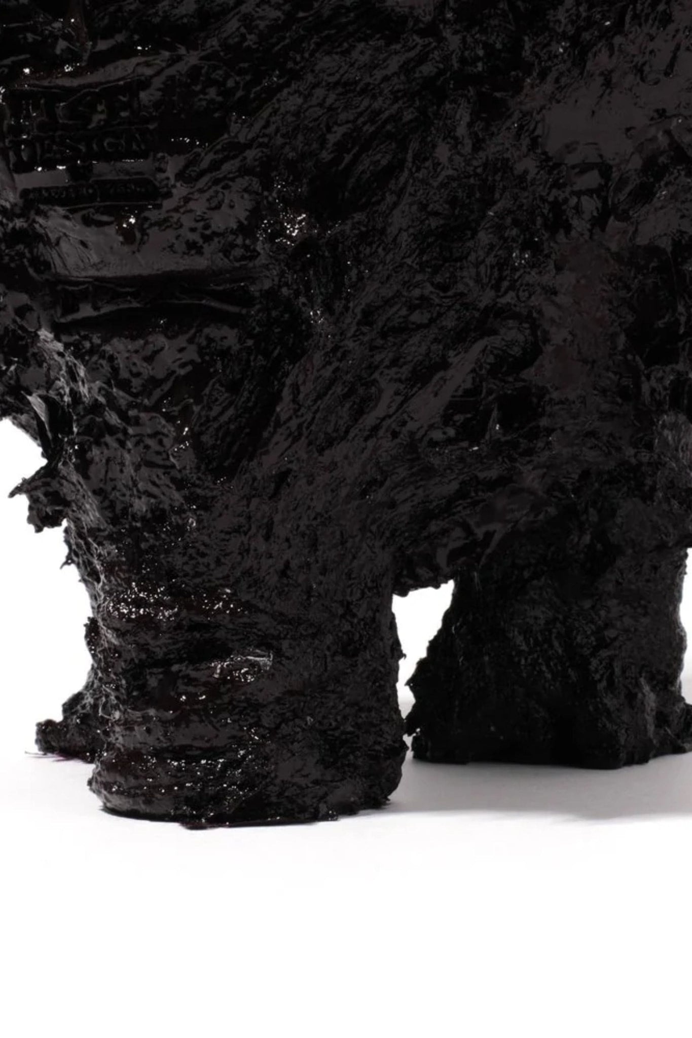 Corsi Lava Vase (Large), Black and Matte Yellow by Gaetano Pesce | Bonne Choice
