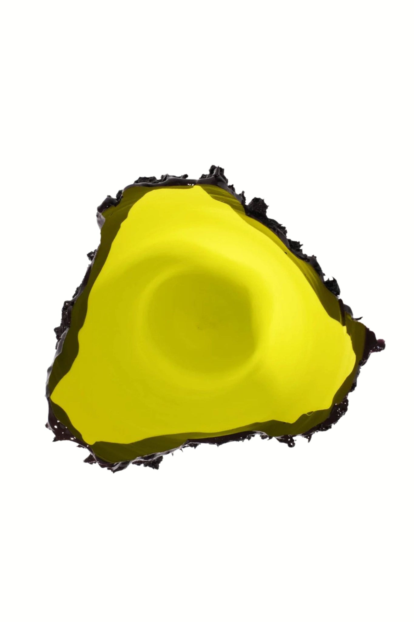 Corsi Lava Vase (Large), Black and Matte Yellow by Gaetano Pesce | Bonne Choice