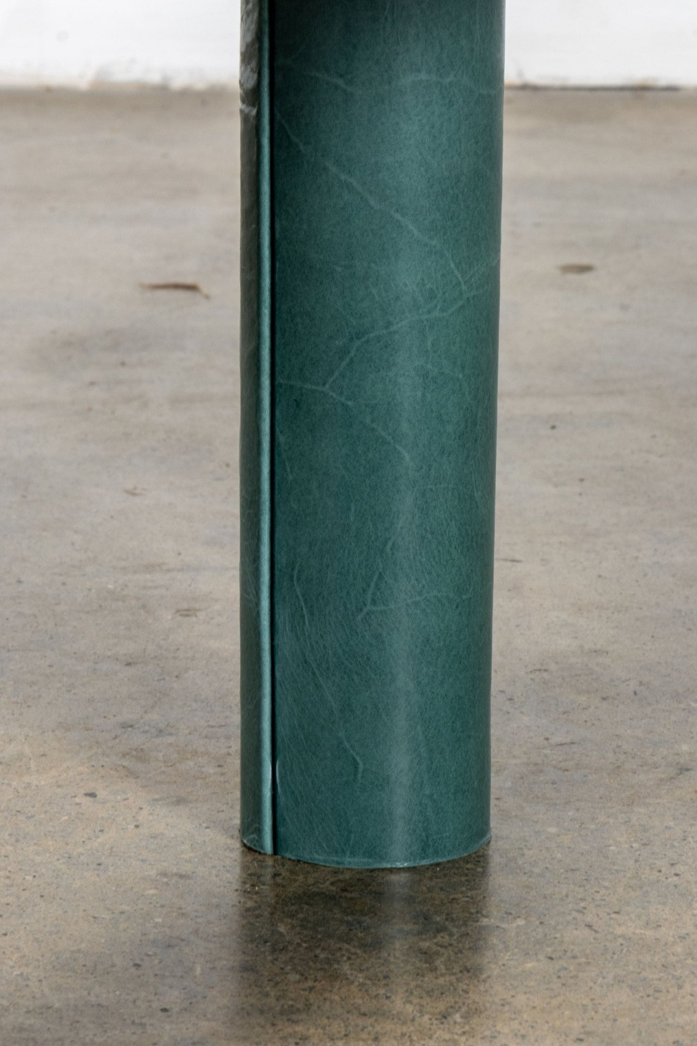 Leather Side Table, Teal Large | Bonne Choice