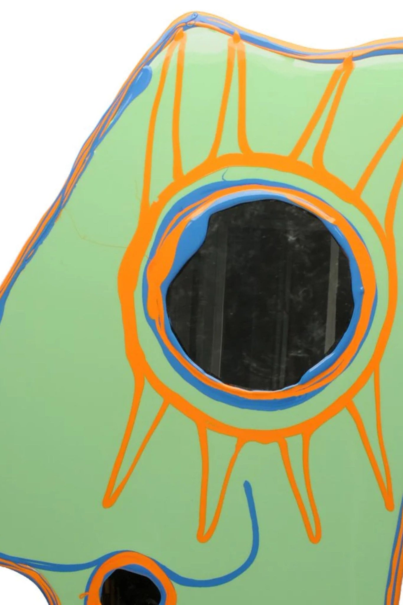 Corsi Look at Me Mirror, Matte Mint, Matte Dark Lavender and Pumpkin by Gaetano Pesce | Bonne Choice
