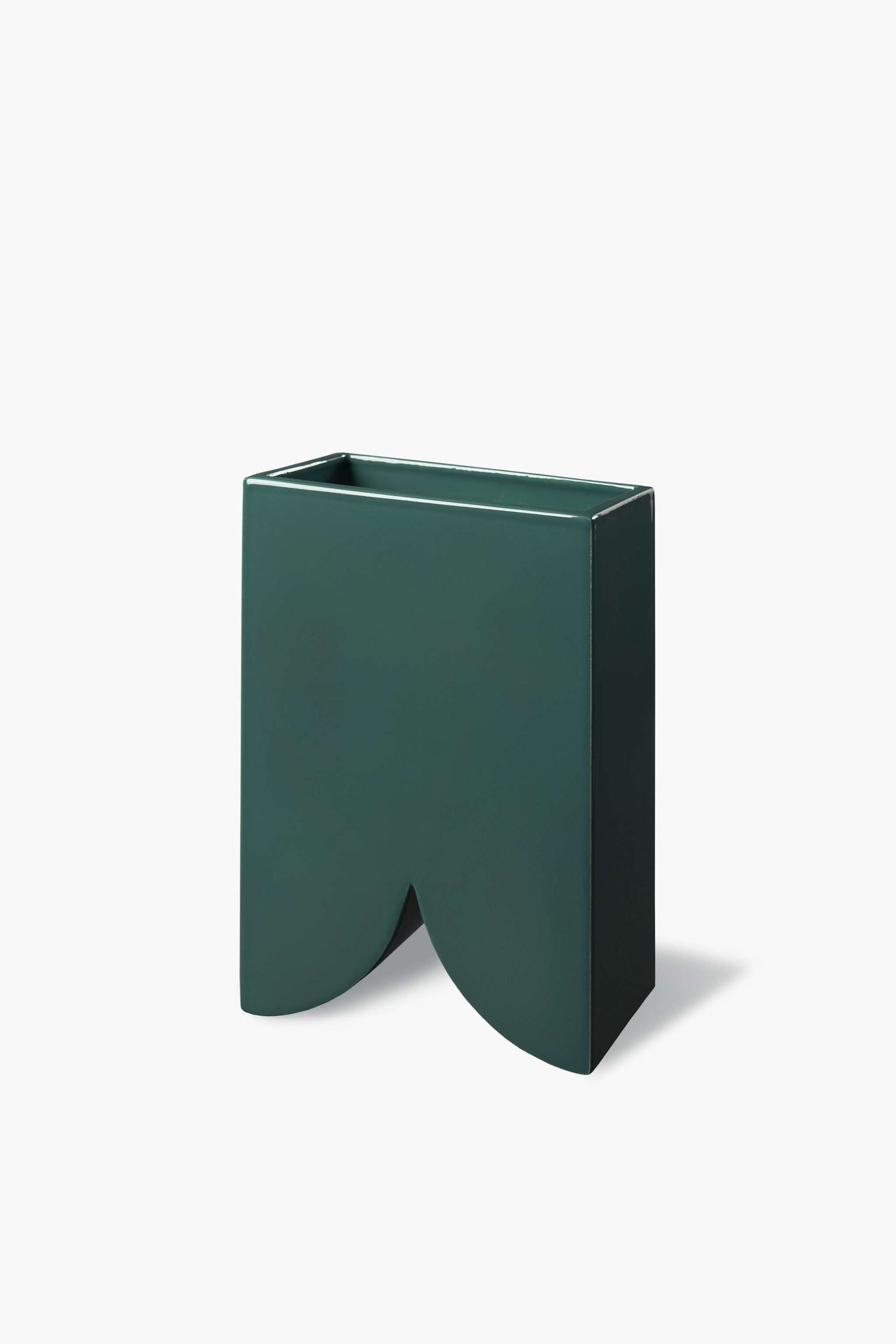 Green "Onda" Vase
