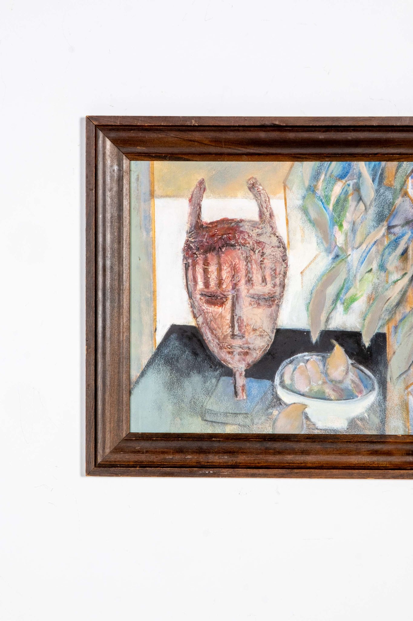 Mask and Fruit Bowl Still Life