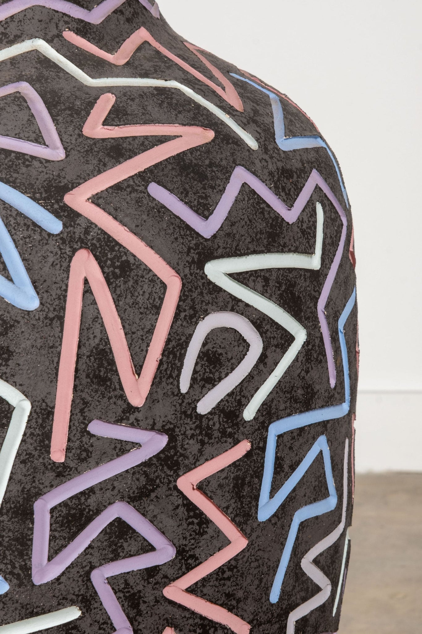 Large-Scale 1980s Memphis Vase by Wesley Anderegg | Bonne Choice