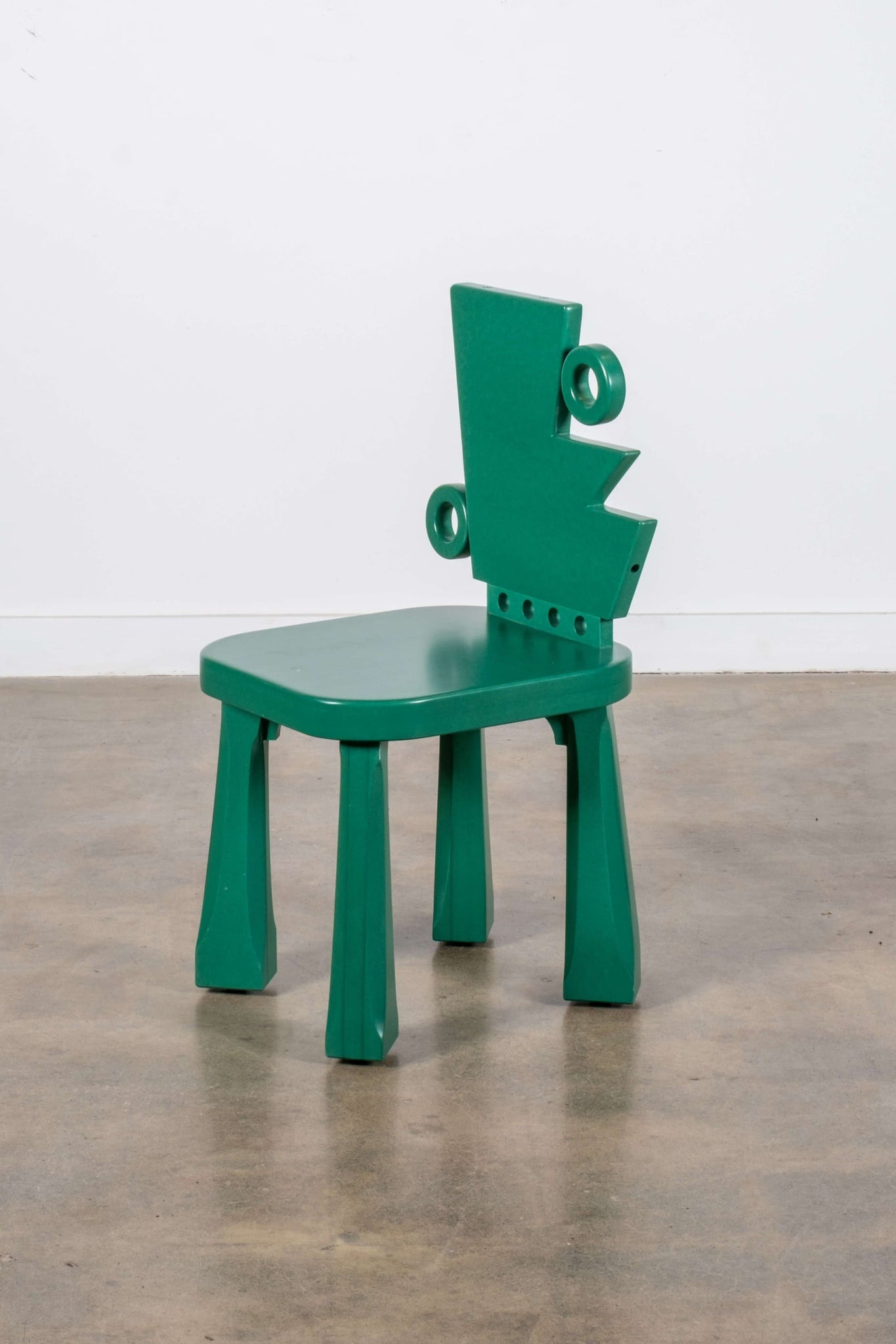 Miro Wood Chair, Green | Bonne Choice