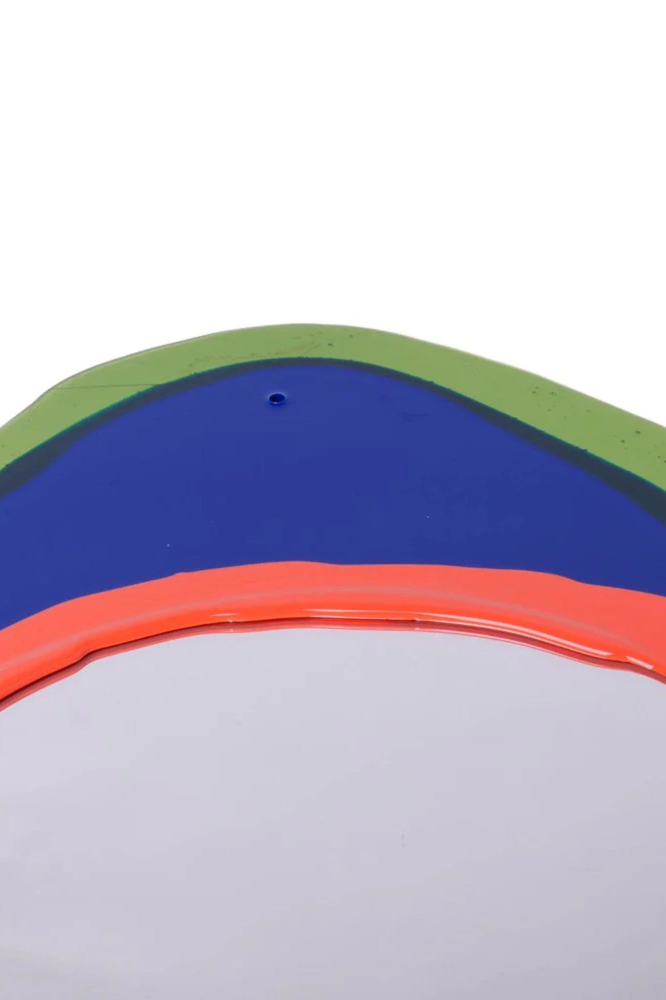 Corsi Mirror (Medium), Bottle Green, Blue, Pastel Orange by Gaetano Pesce | Bonne Choice