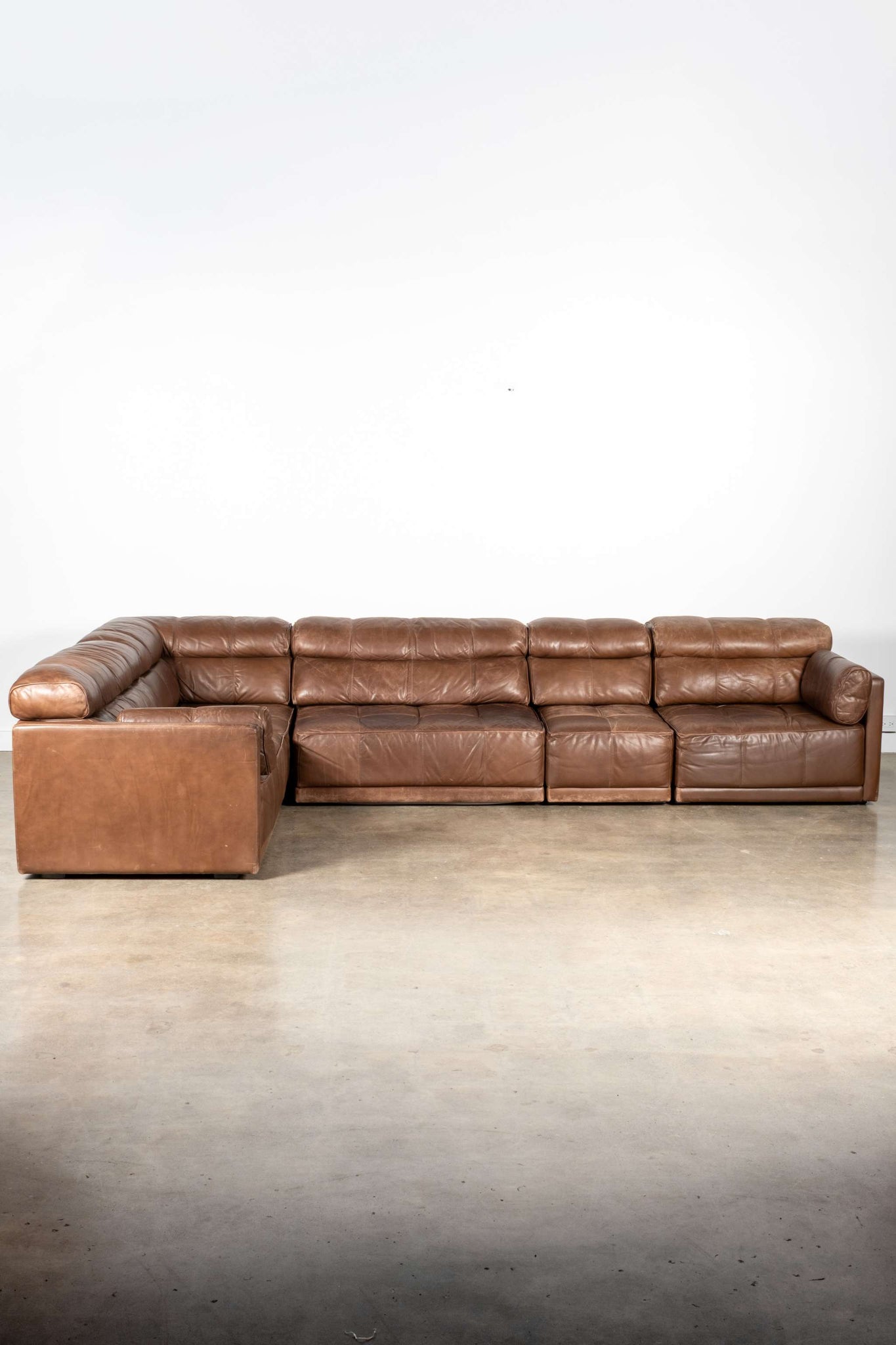 Modular Leather Sofa Set