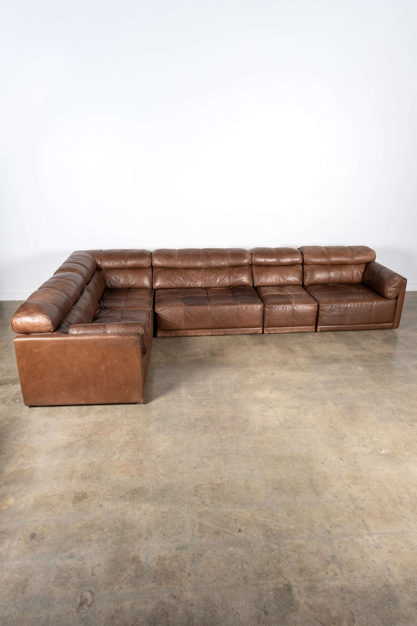 Modular Leather Sofa Set