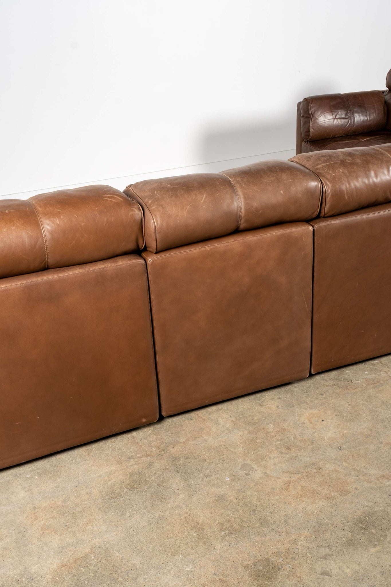 Modular Leather Sofa Set