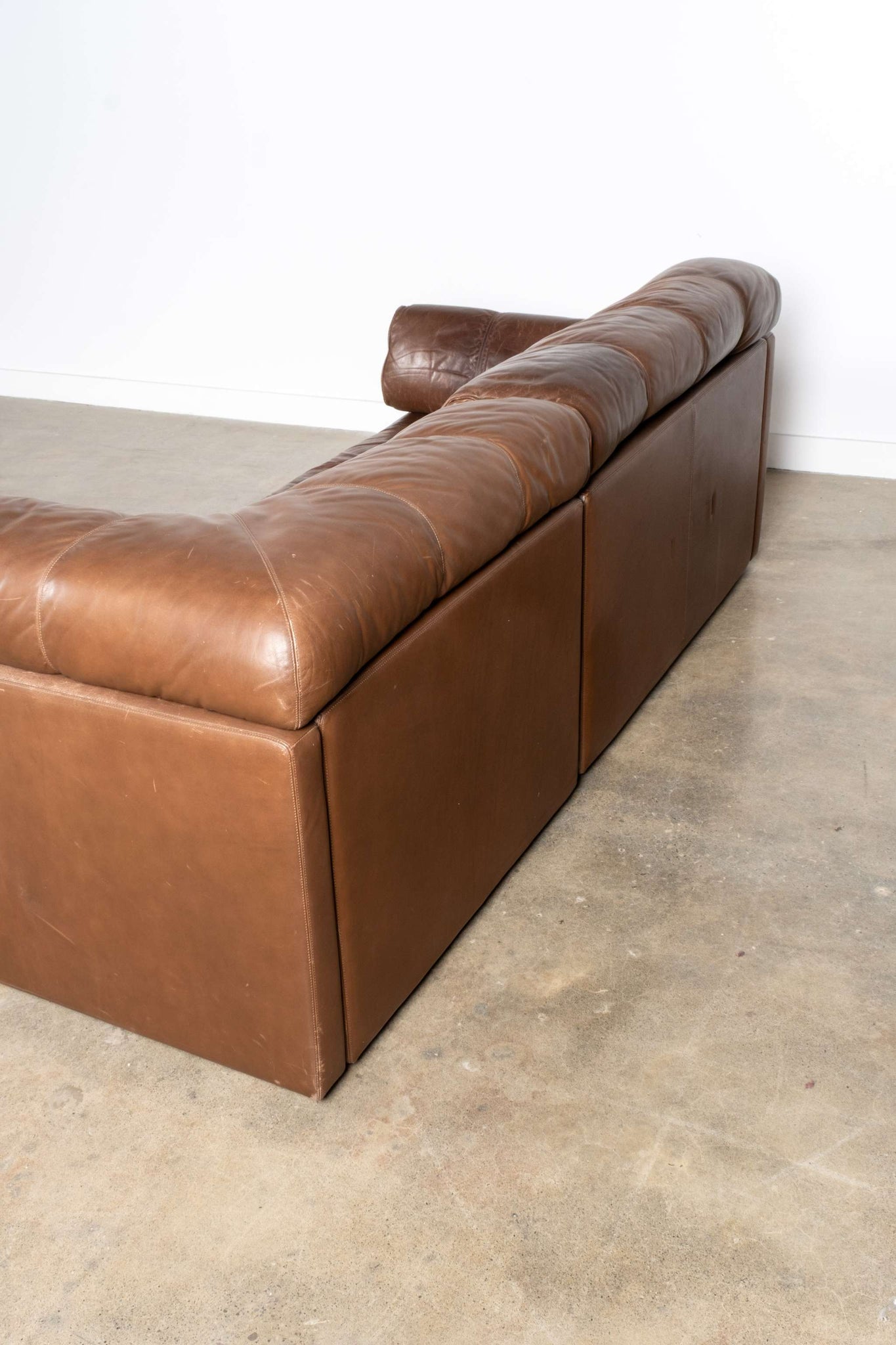 Modular Leather Sofa Set