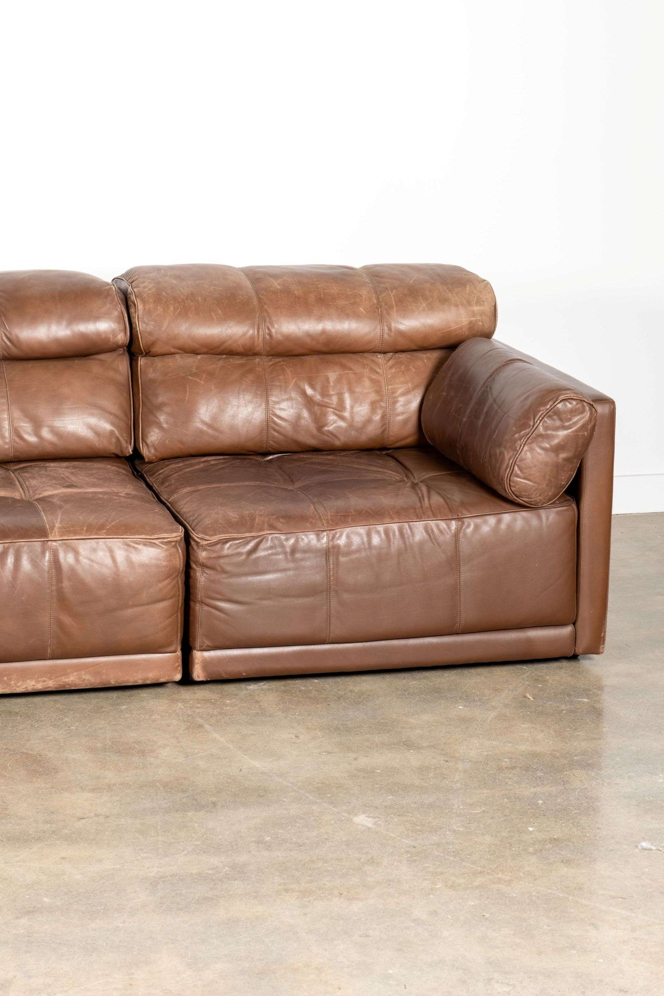 Modular Leather Sofa Set