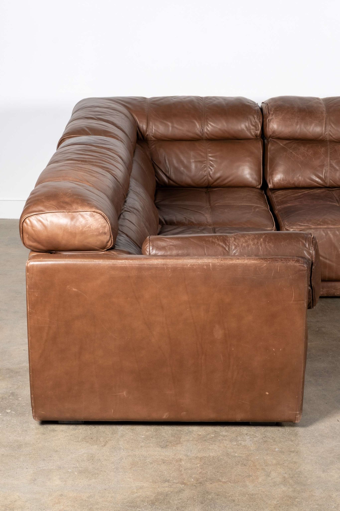 Modular Leather Sofa Set